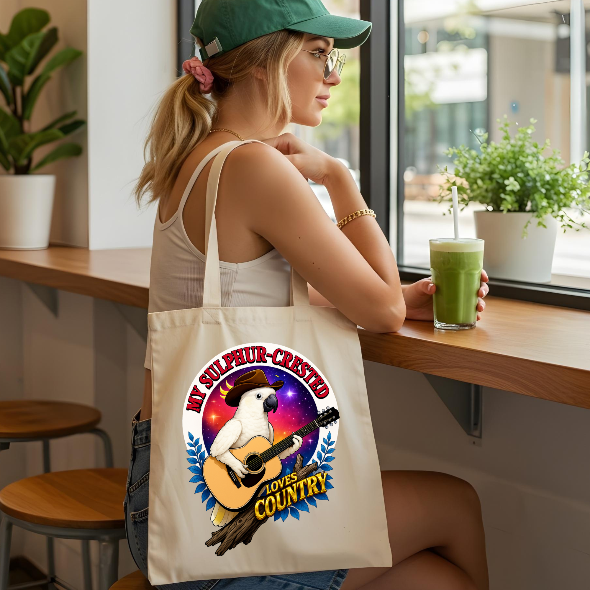 Sulphur-Crested Loves Country Tote Bag