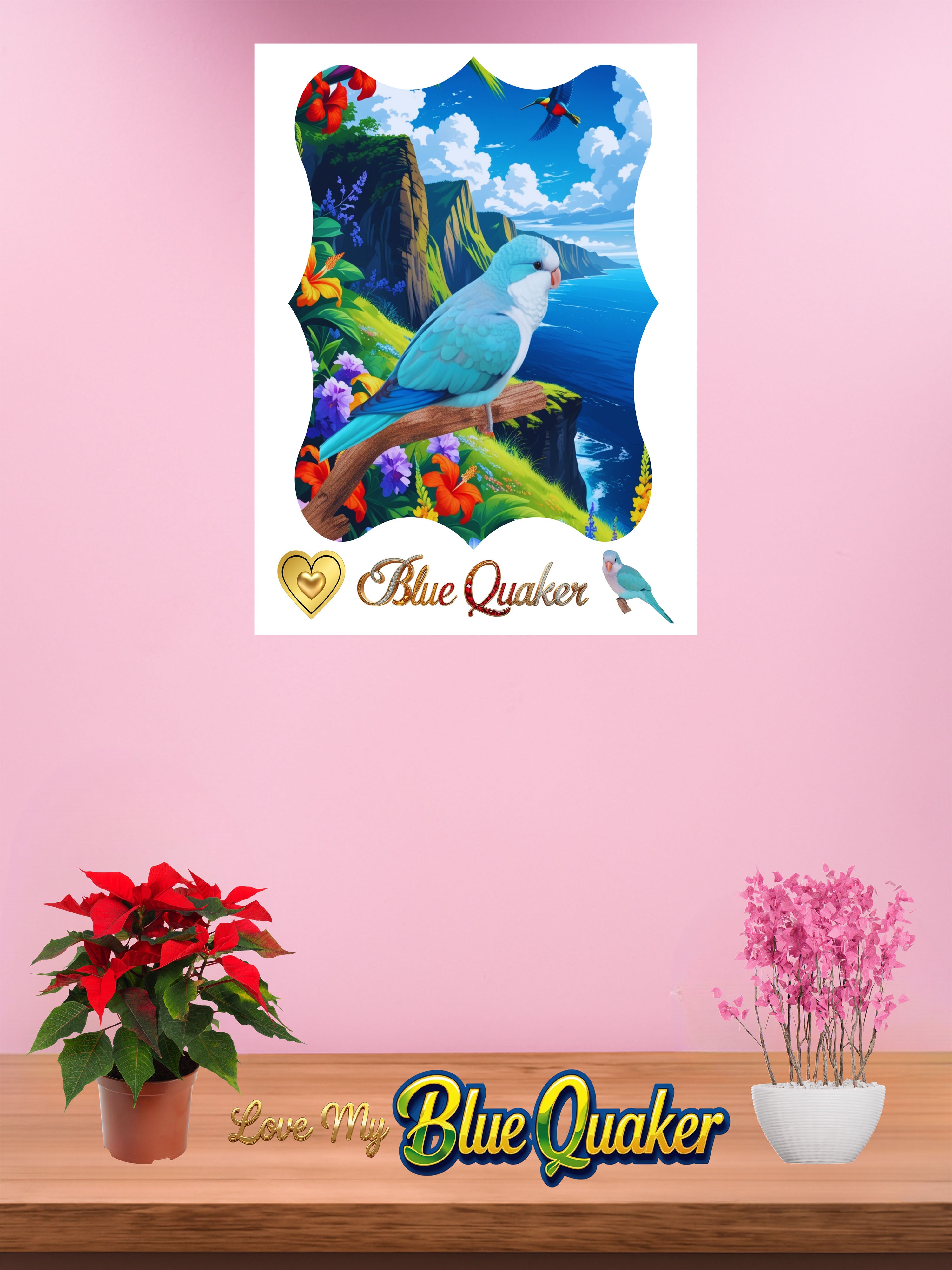 Blue Quaker Scenic Wall-Hanging