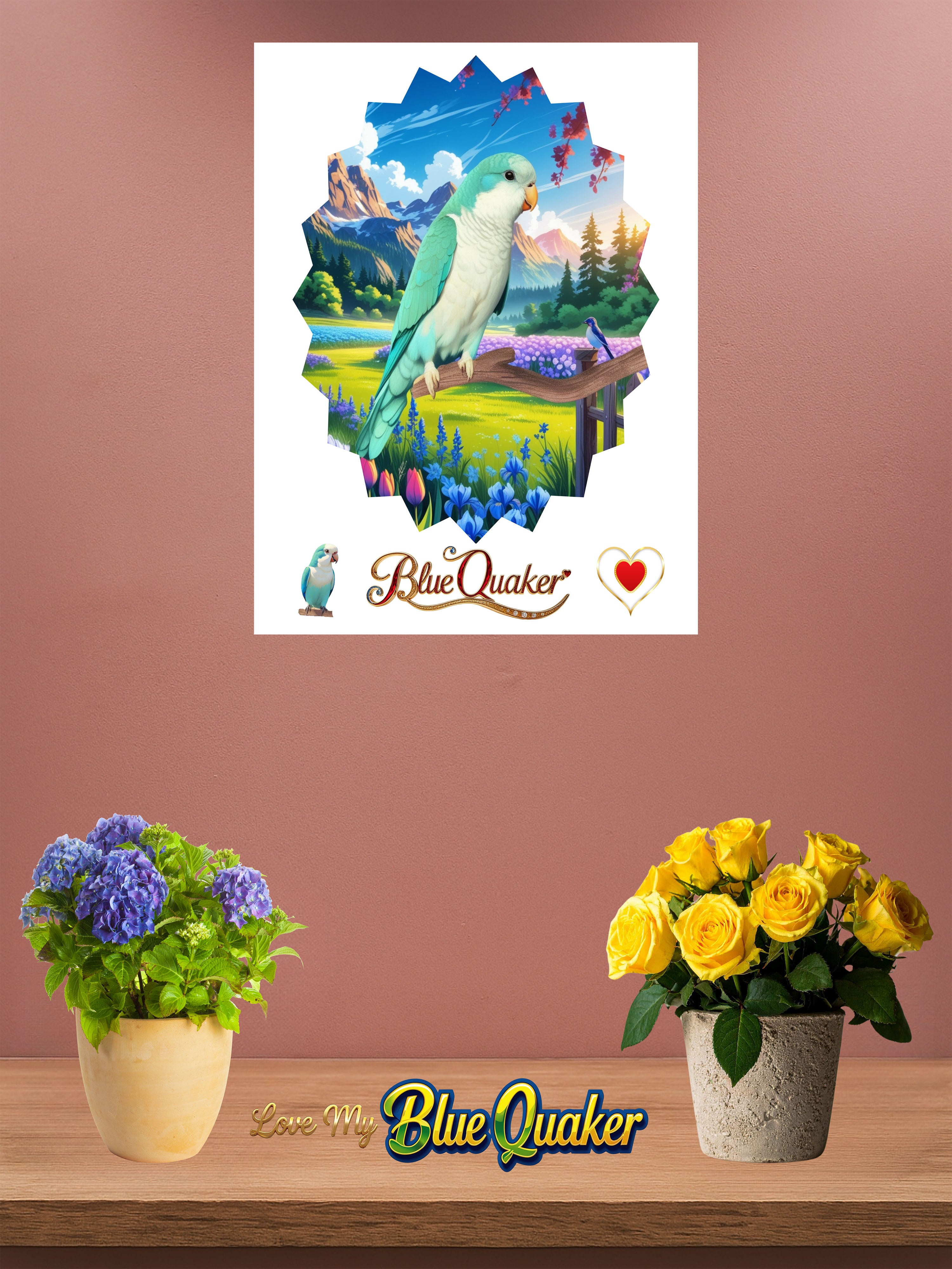 Blue Quaker Scenic Wall-Hanging