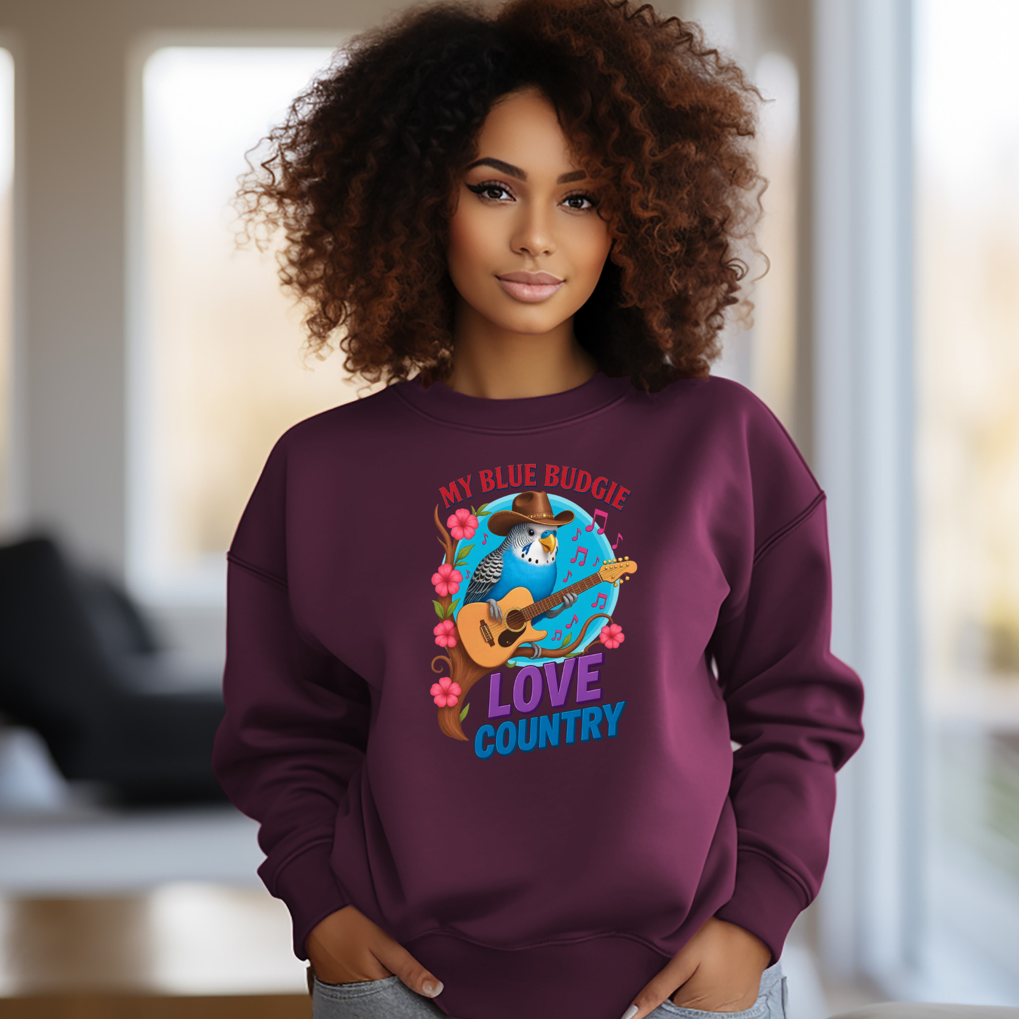 Blue Budgie Sweatshirt