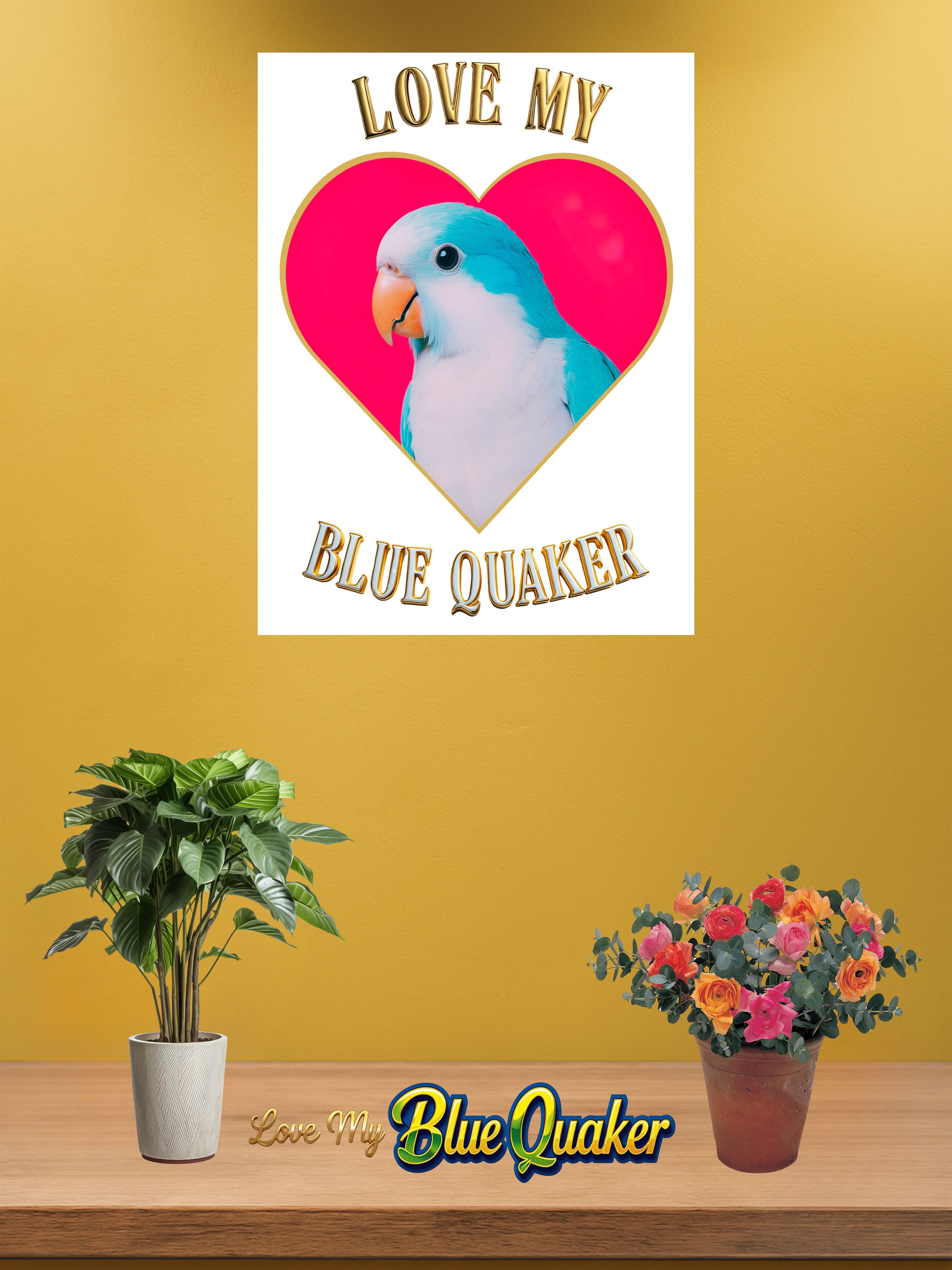 Love My Blue Quaker Wall-Hanging