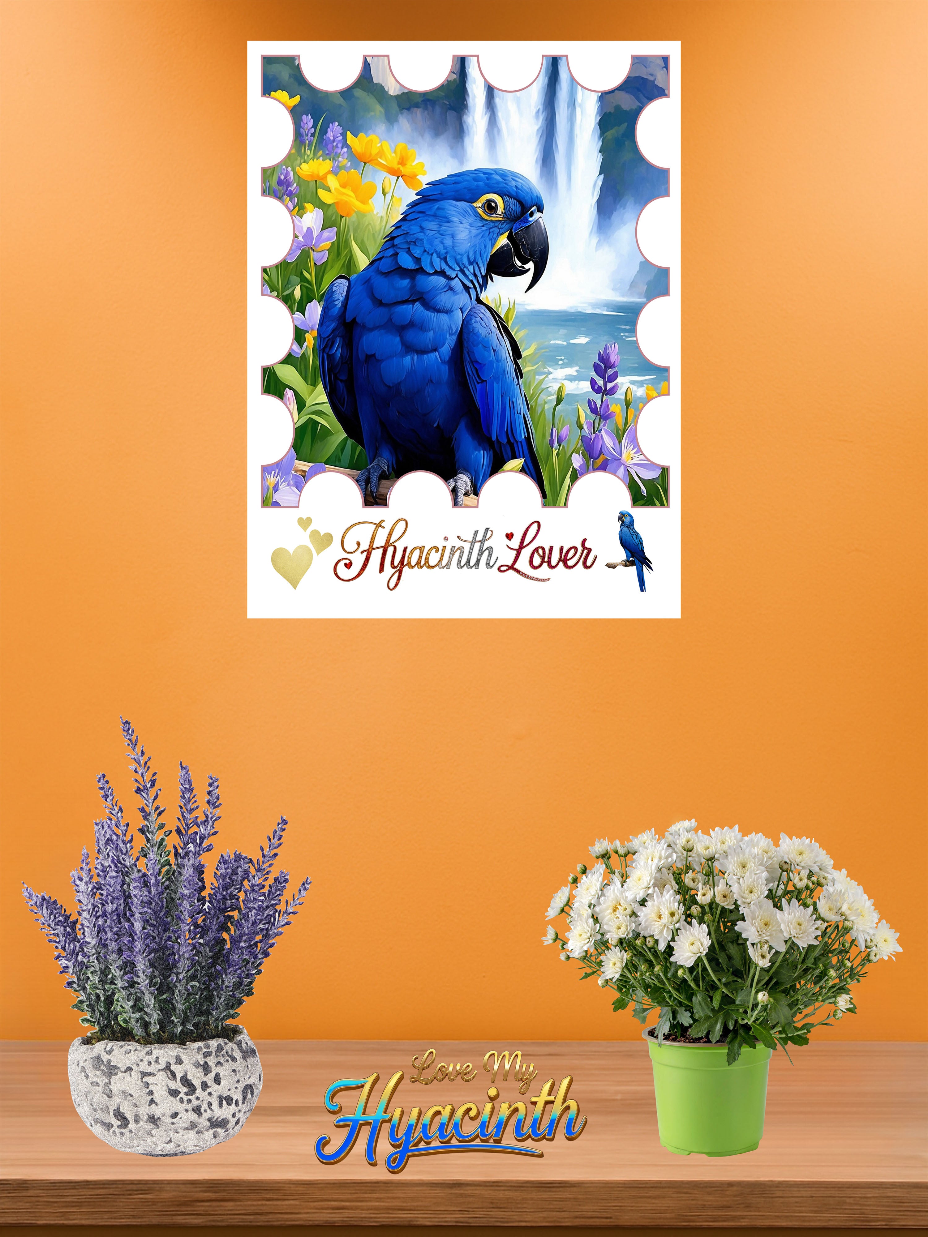 Blue Hyacinth Lover Wall-Hanging