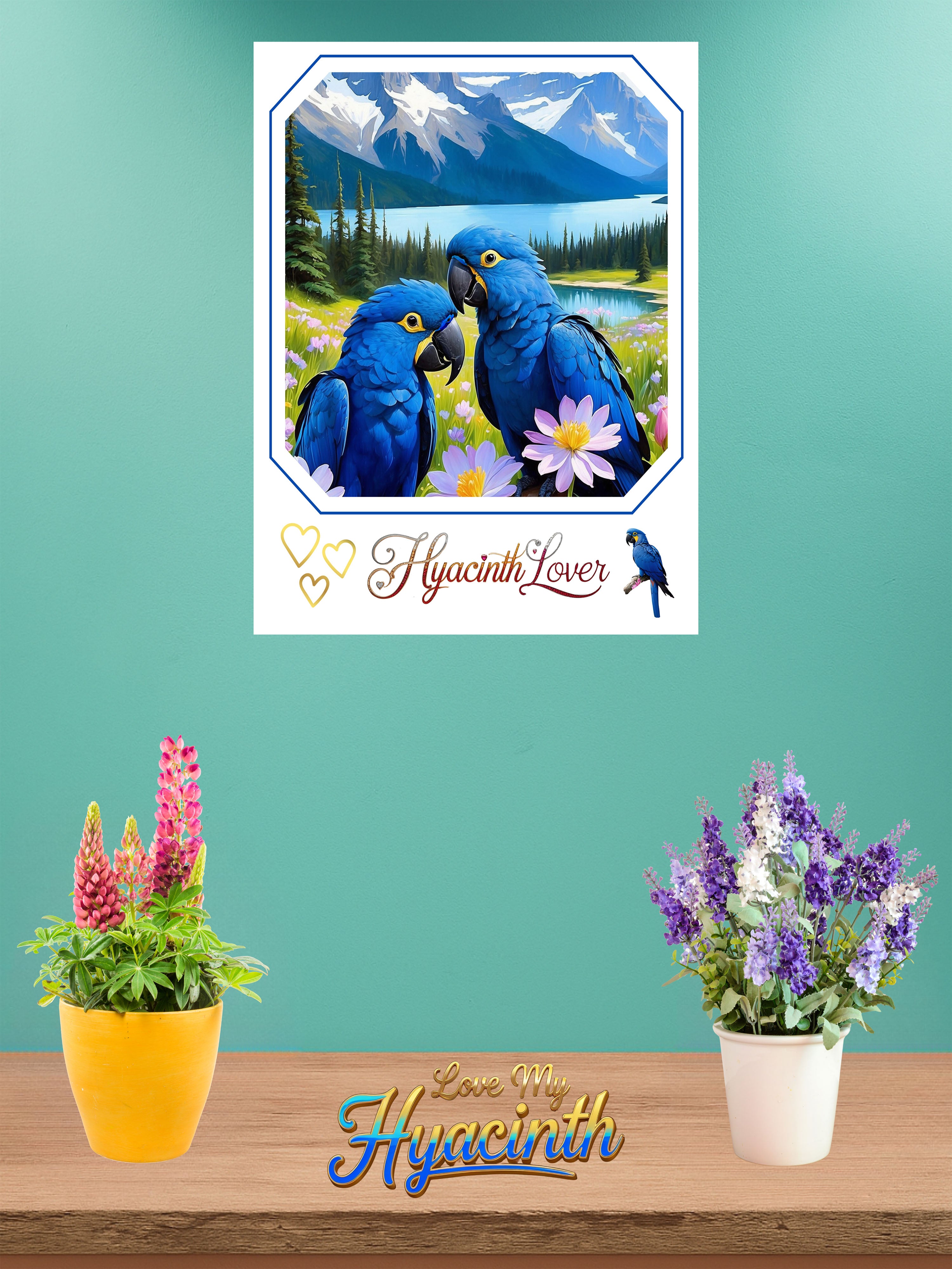Hyacinth Lover Mountain Wall-Hanging