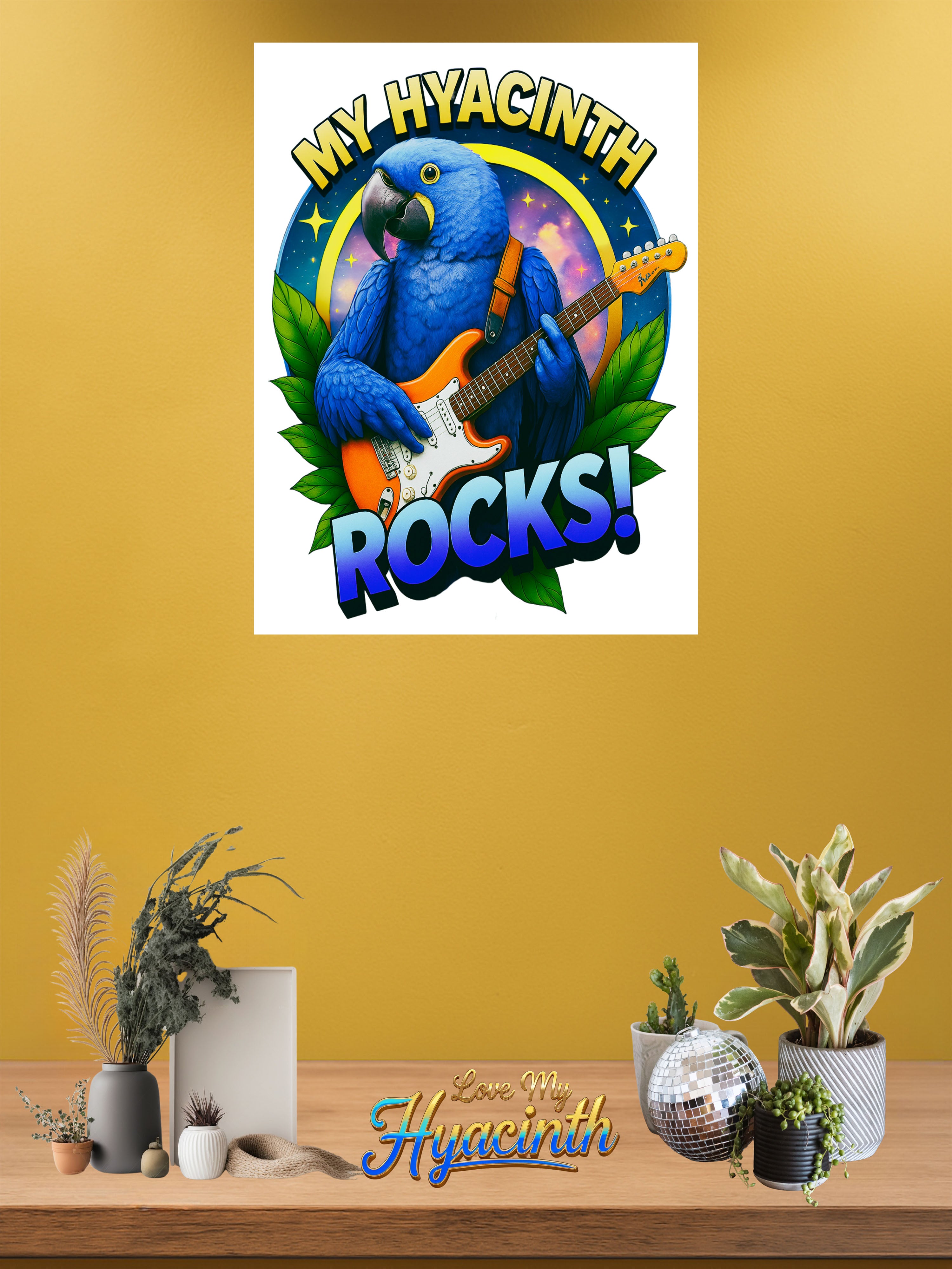 Hyacinth wall hanging