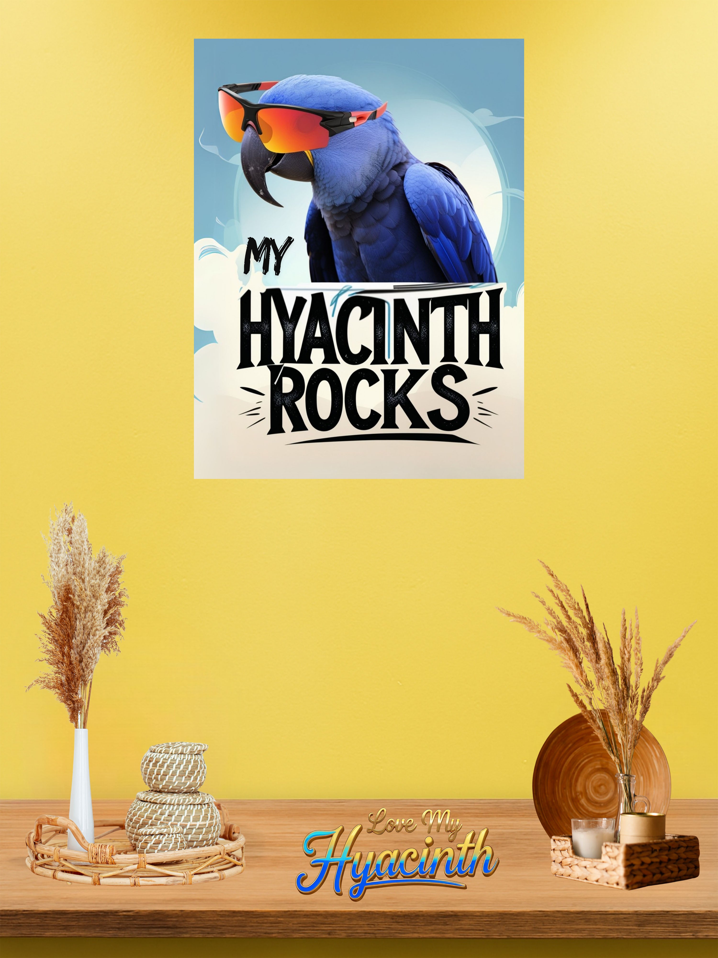 Hyacinth wall hanging