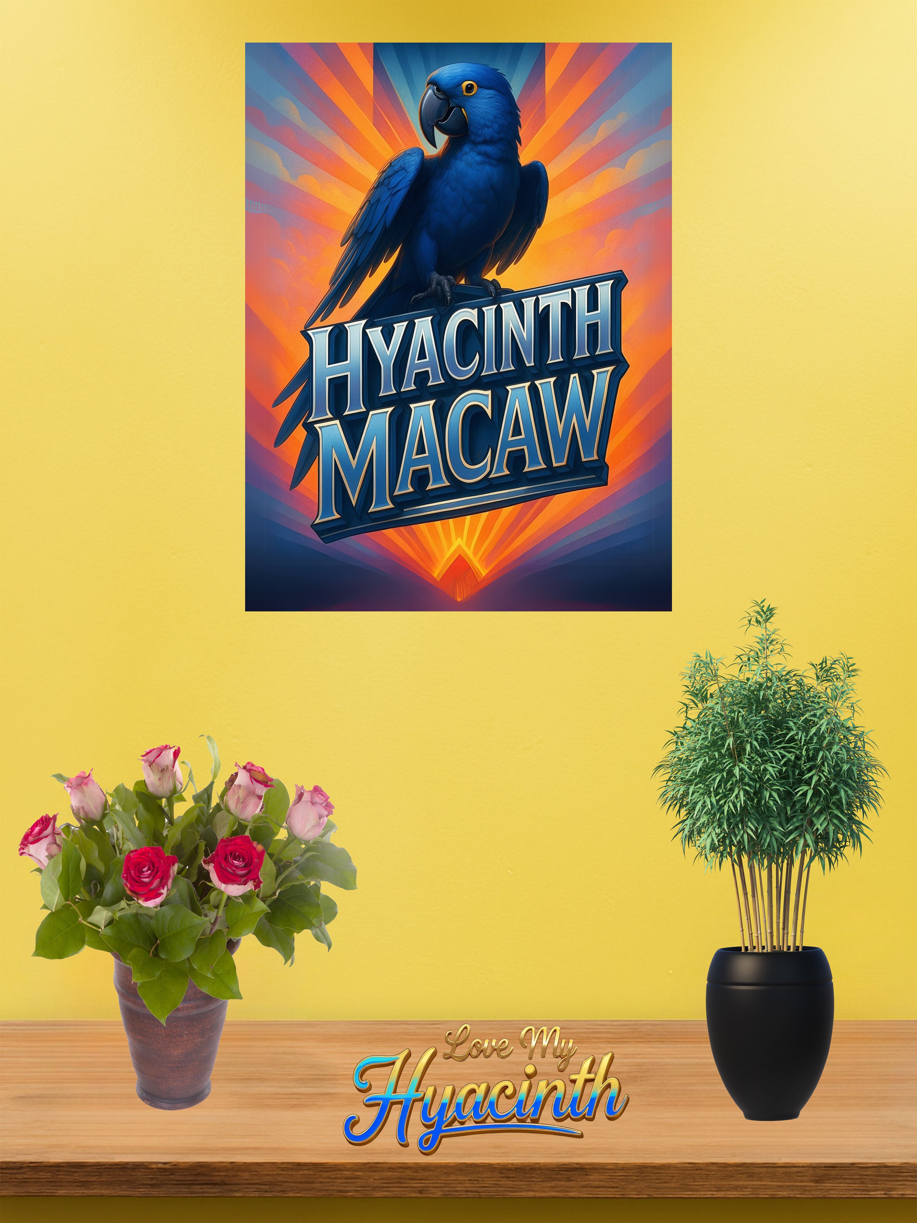 Hyacinth wall hanging