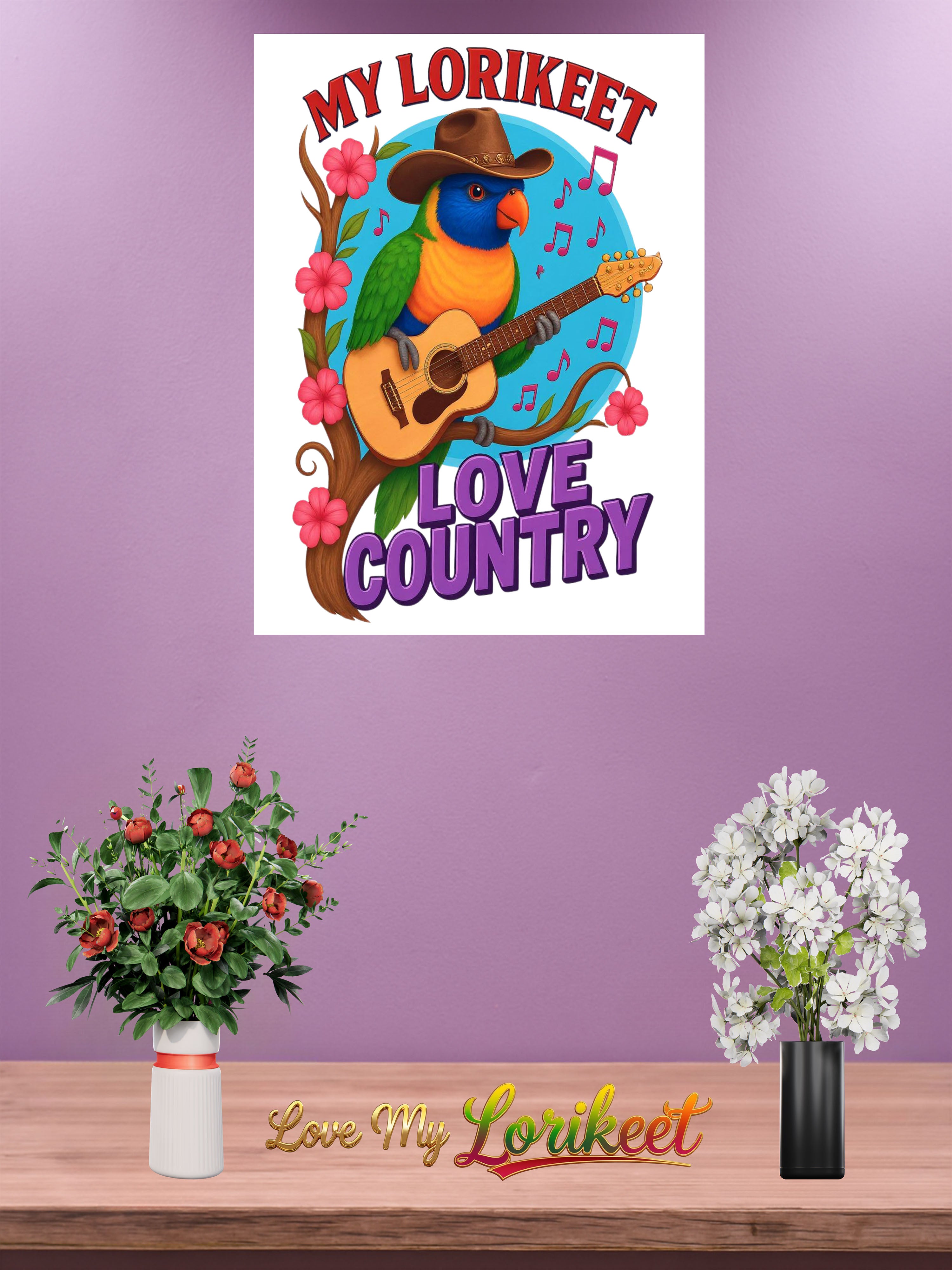 Lorikeet wall hanging