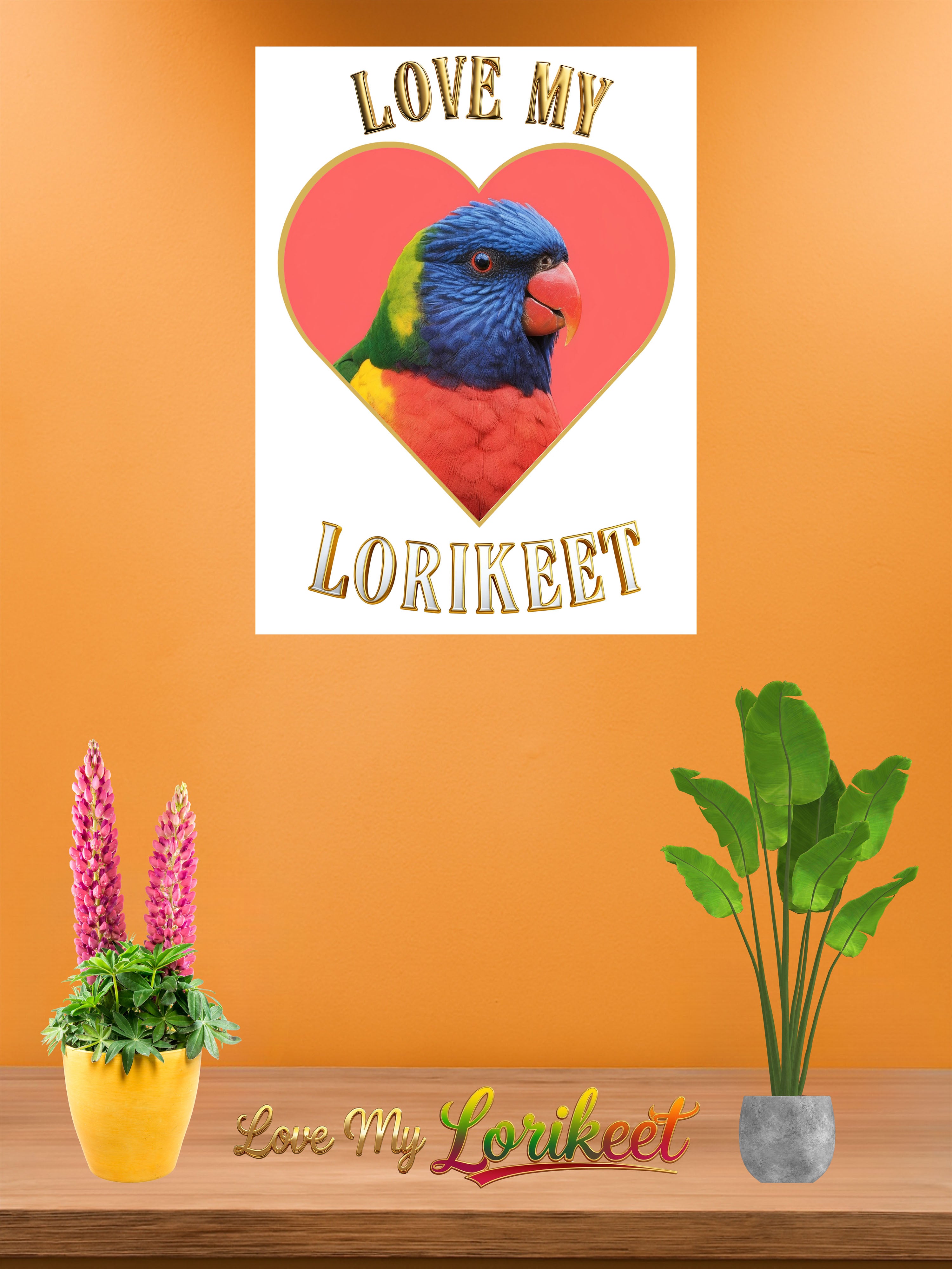 Lorikeet wall hanging