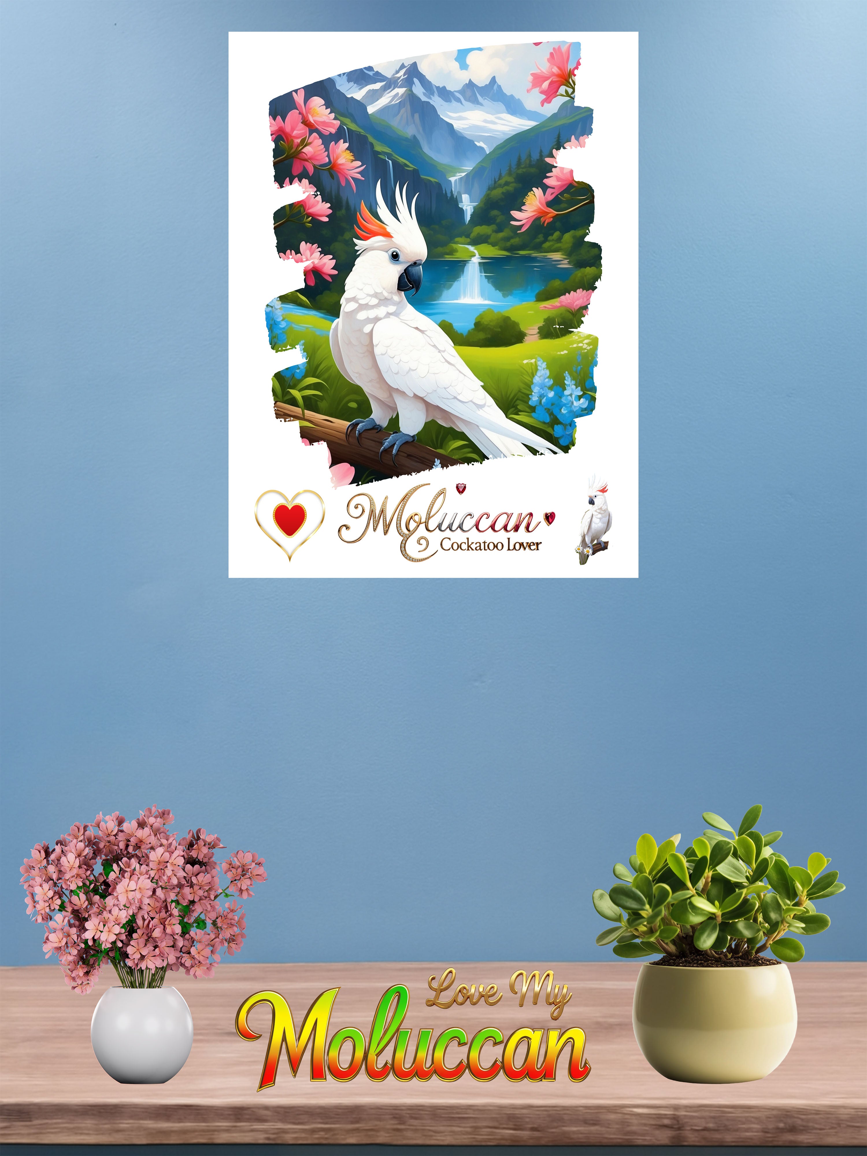 Mountain Moluccan Cockatoo Lover Wall-Hanging