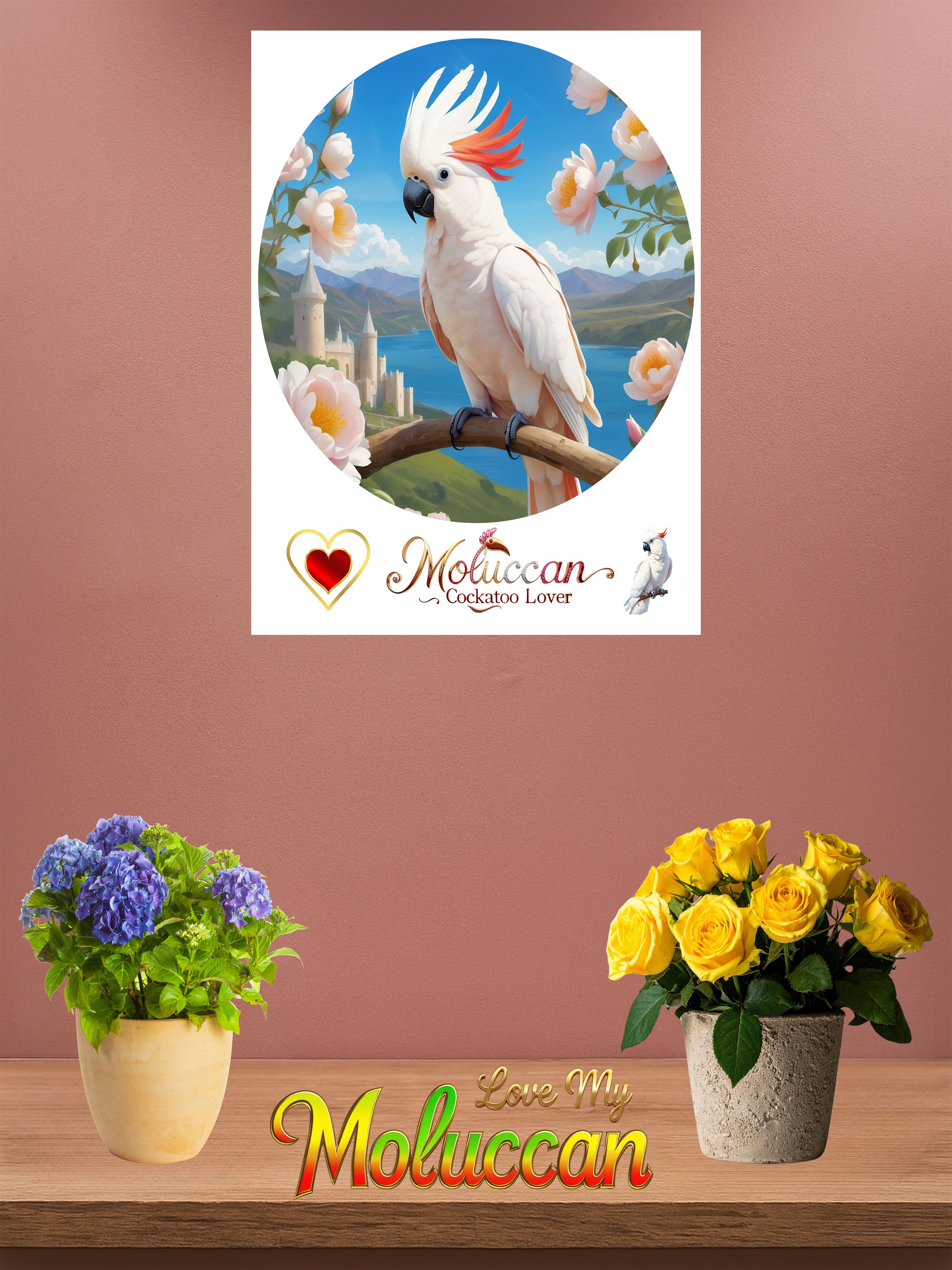 Moluccan Cockatoo Lover Wall-Hanging