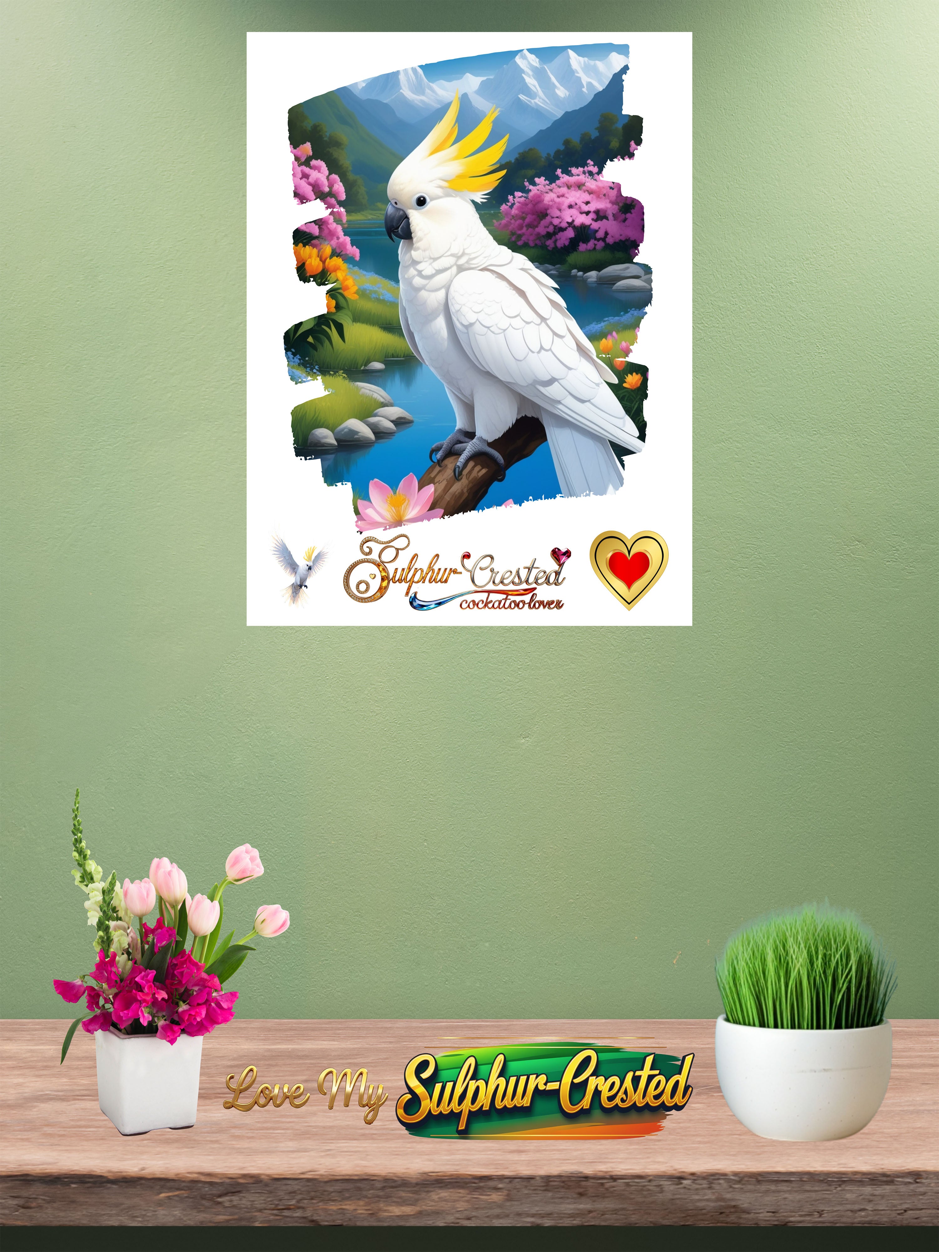 Sulphur Crested Cockatoo Lover Lake Wall-Hanging