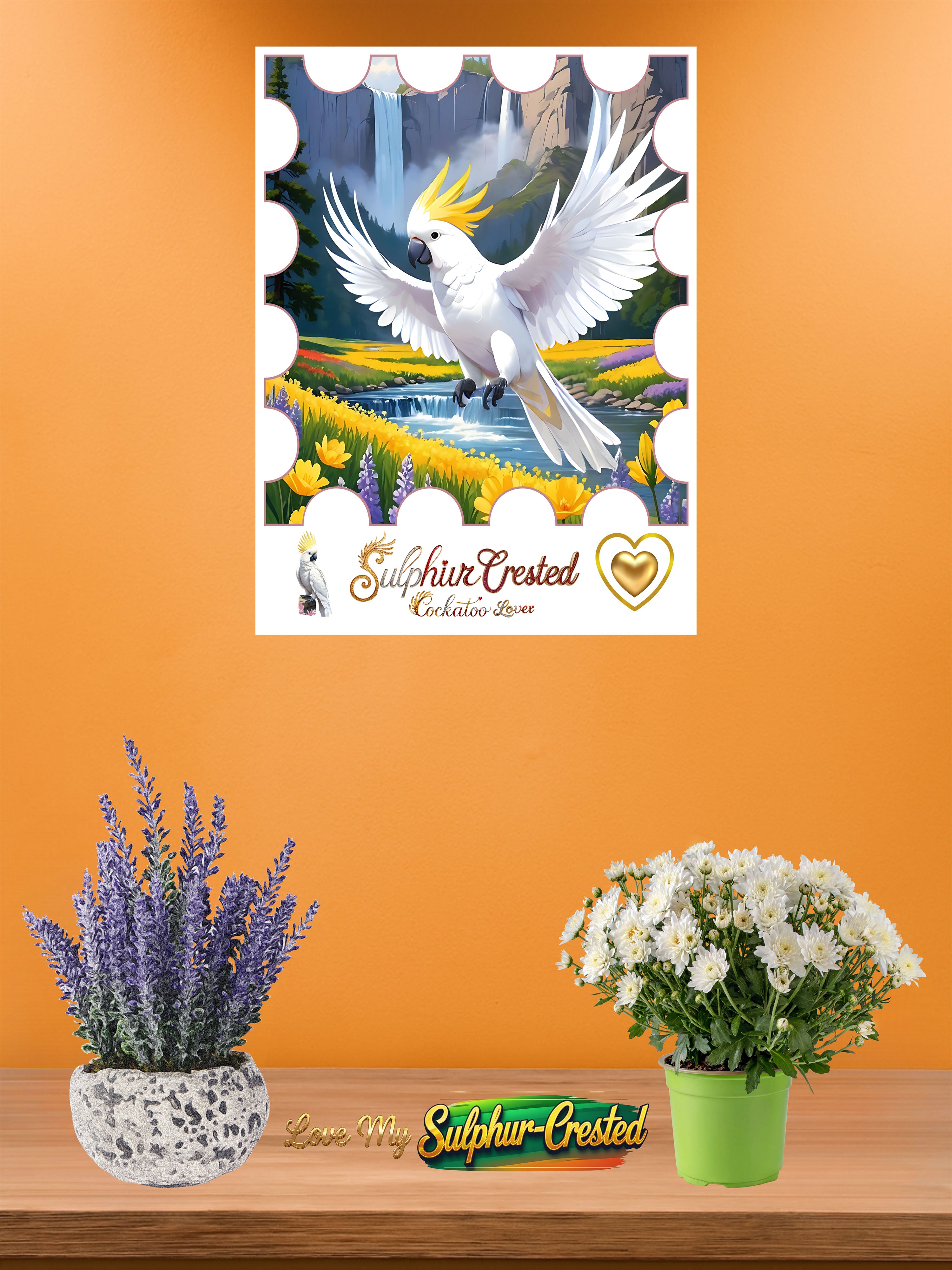 Sulphur Crested Cockatoo Lover Lake Wall-Hanging