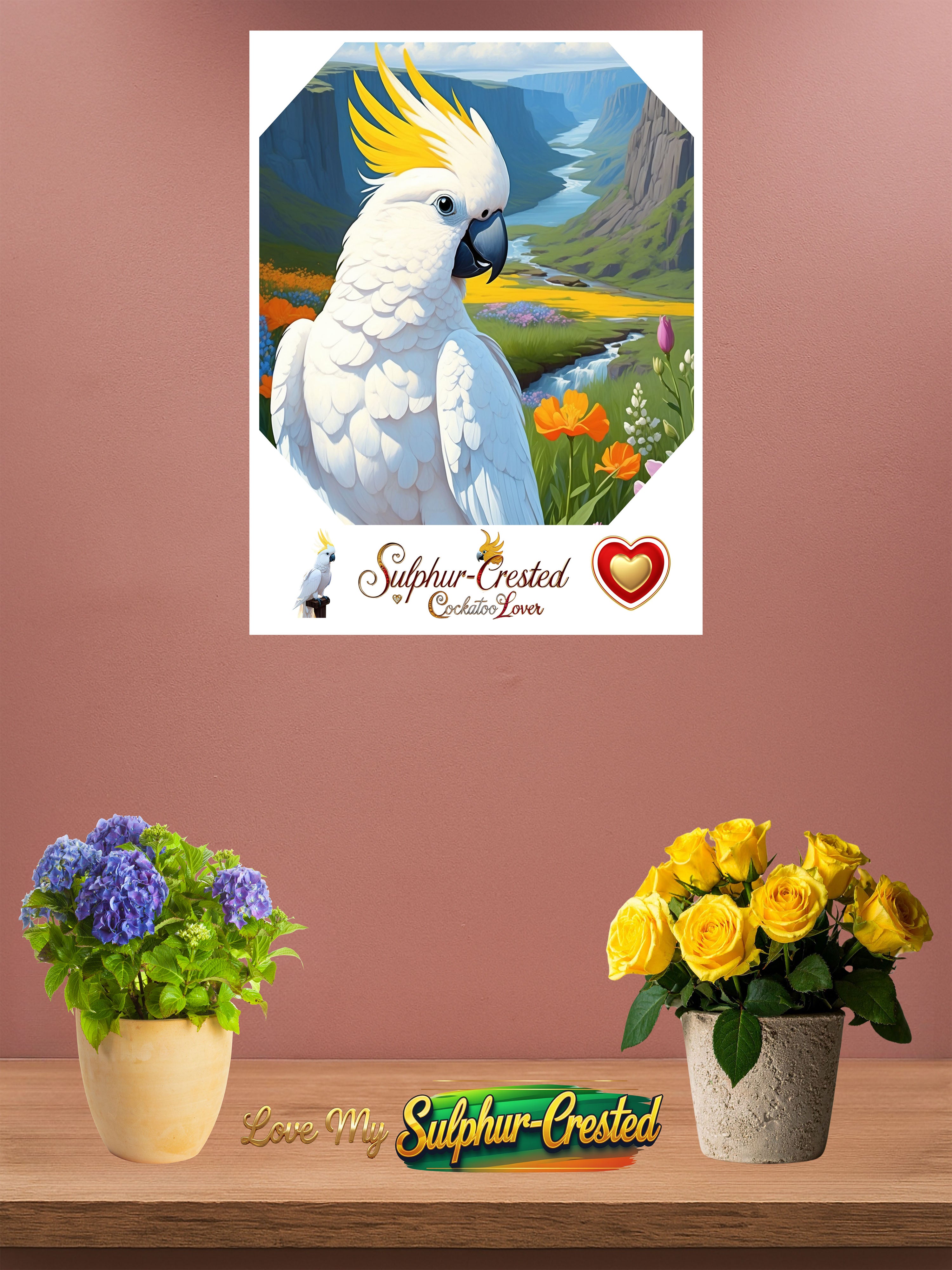 Sulphur Crested Cockatoo Lover Wall-Hanging