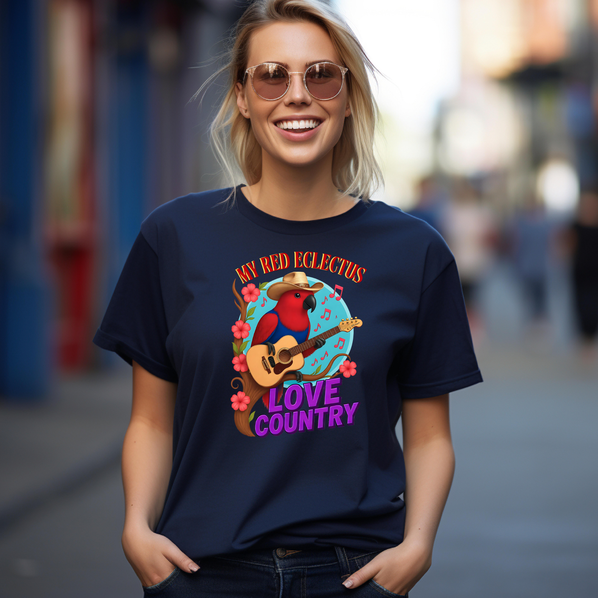 My Red Eclectus Love Country T-Shirt