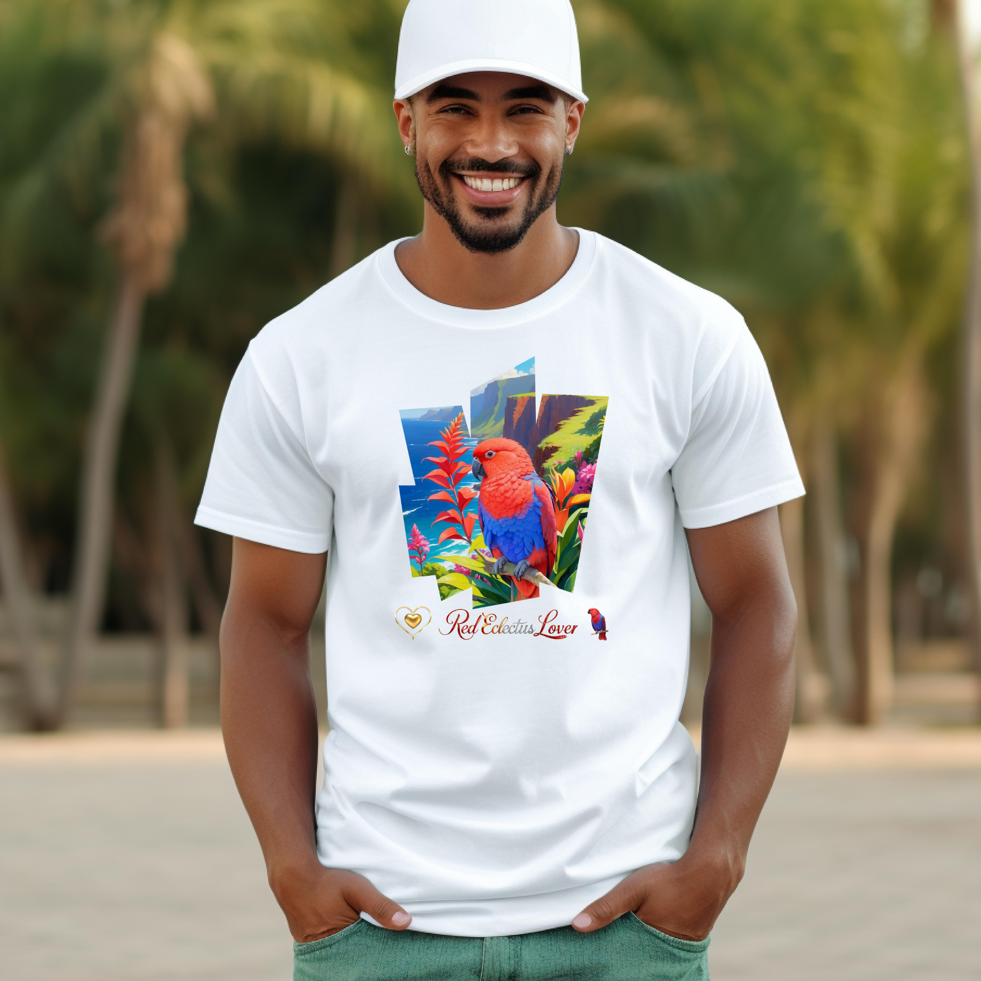 Colorful Red Eclectus Lover T-Shirt
