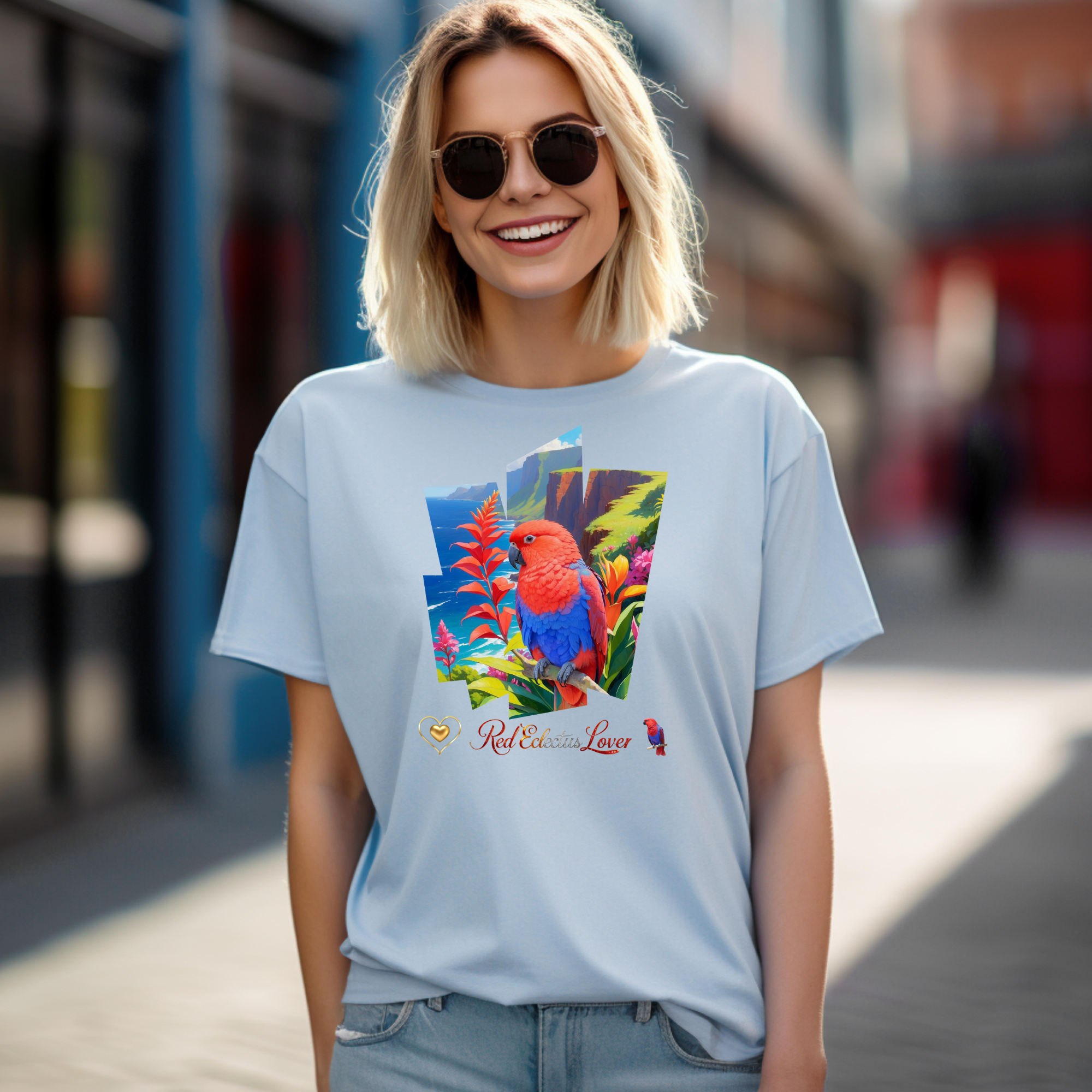 Colorful Red Eclectus Lover T-Shirt