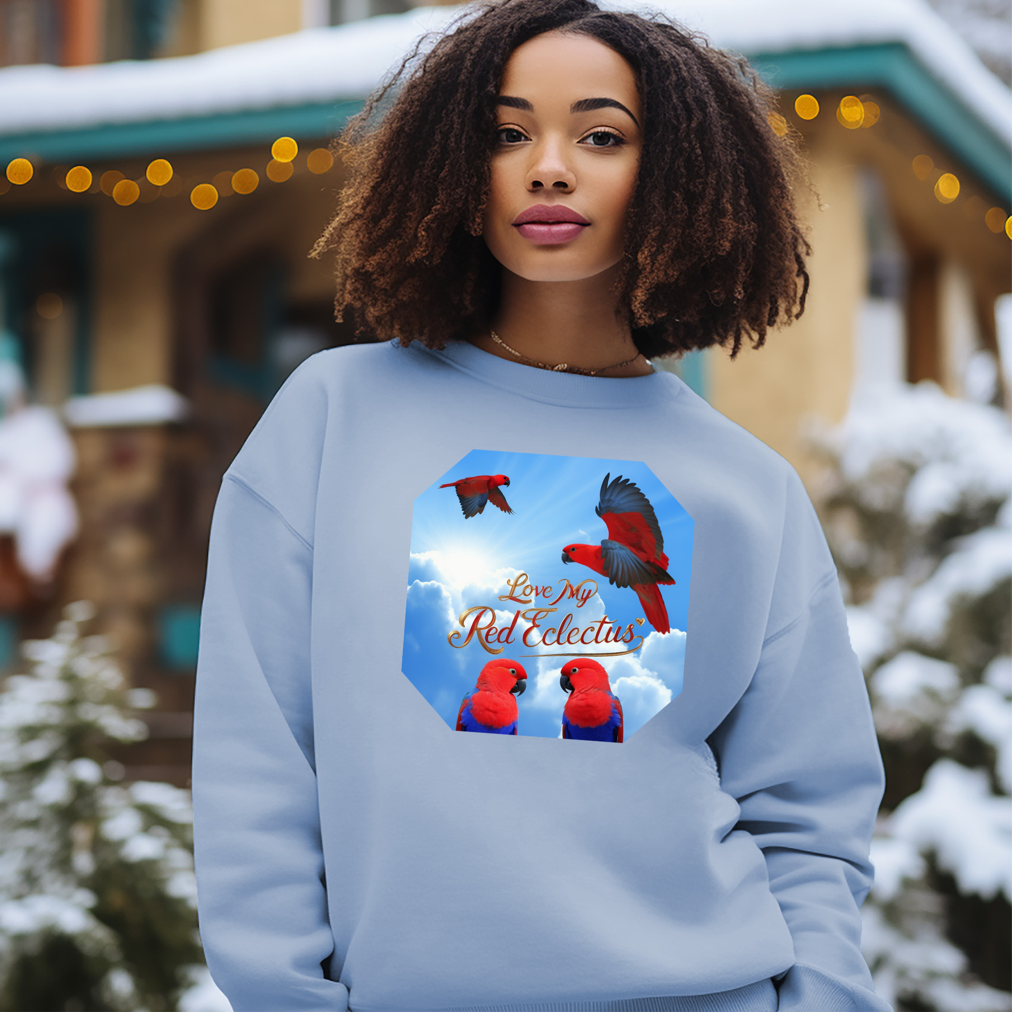 Red Eclectus Sweatshirt