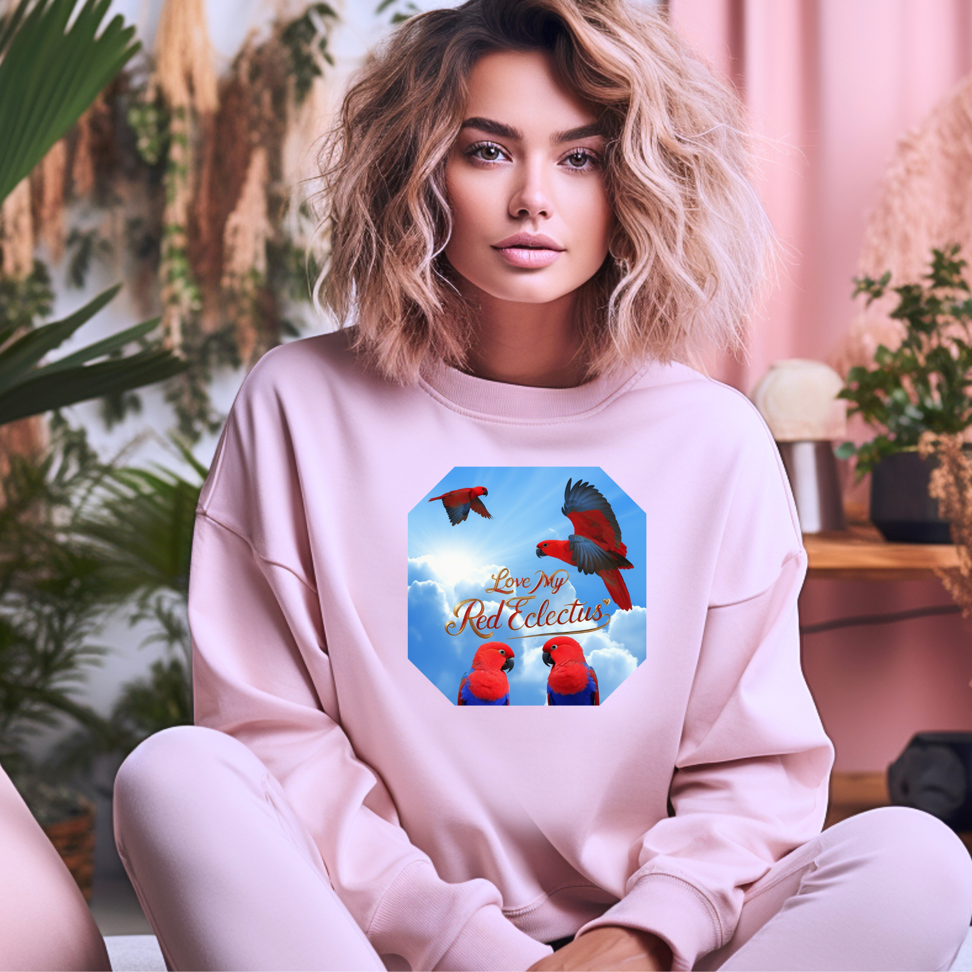 Red Eclectus Sweatshirt
