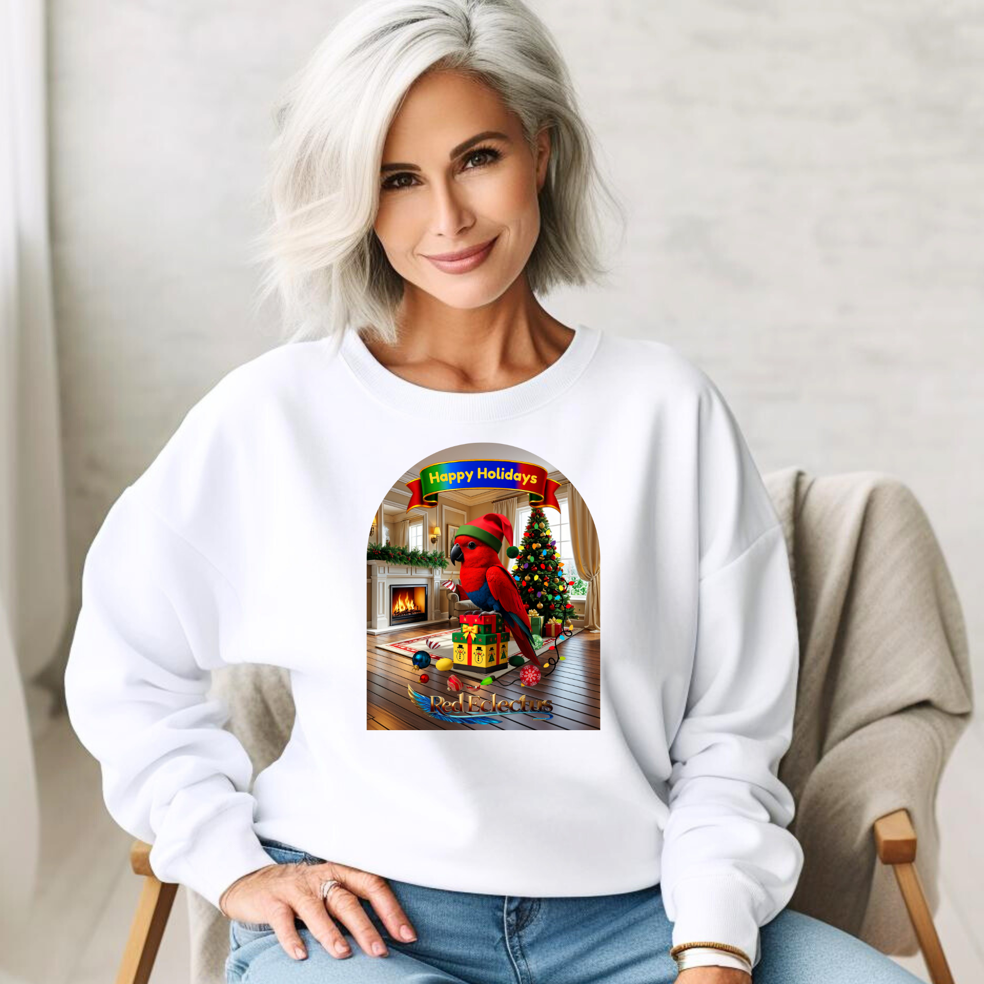 Red Eclectus Sweatshirt