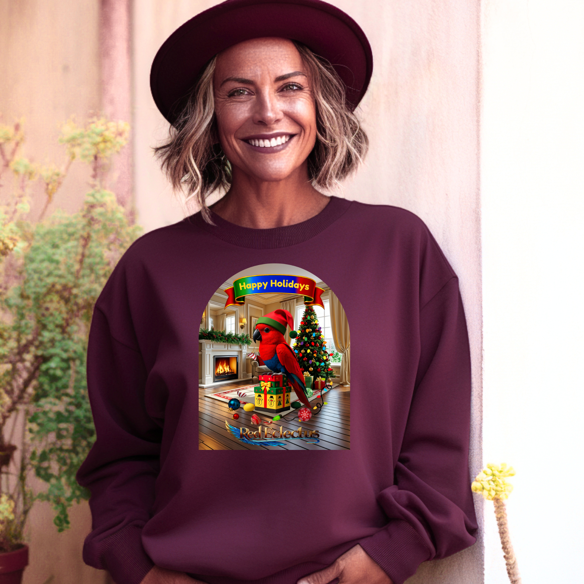 Red Eclectus Sweatshirt