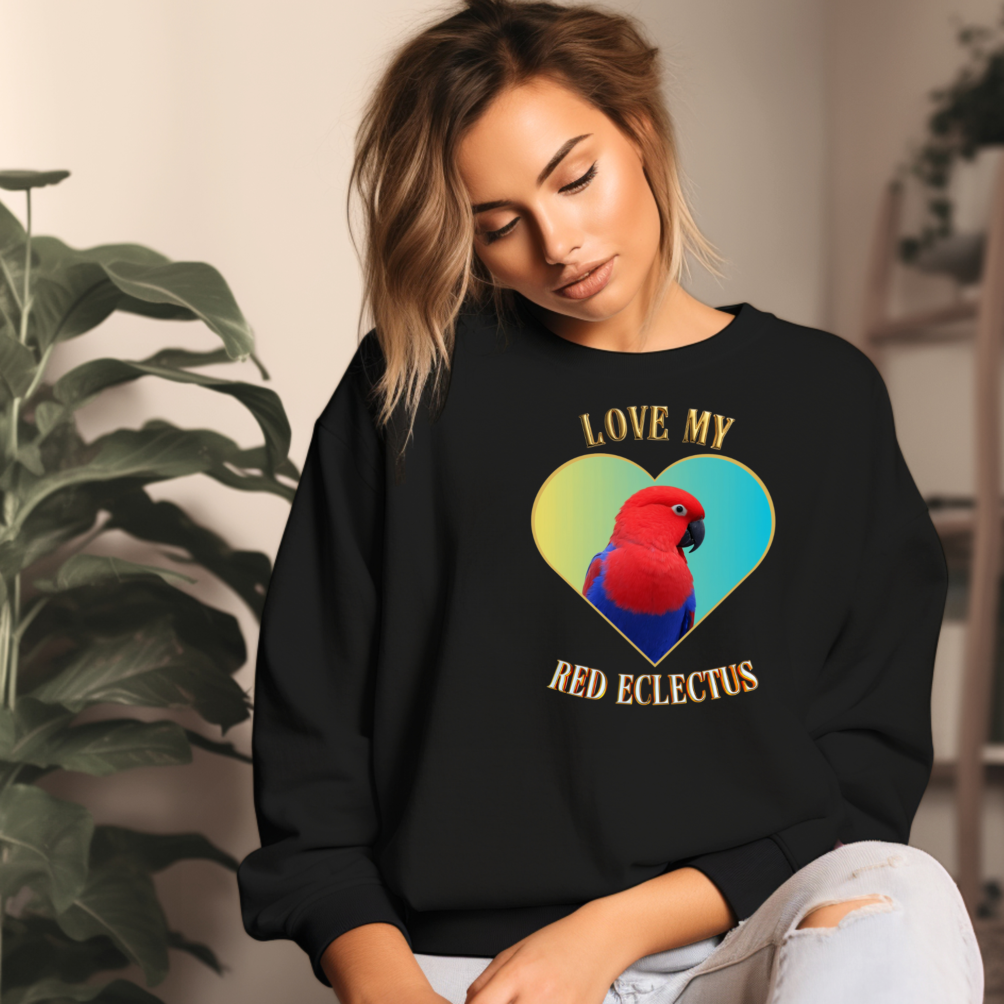 Red Eclectus Sweatshirt