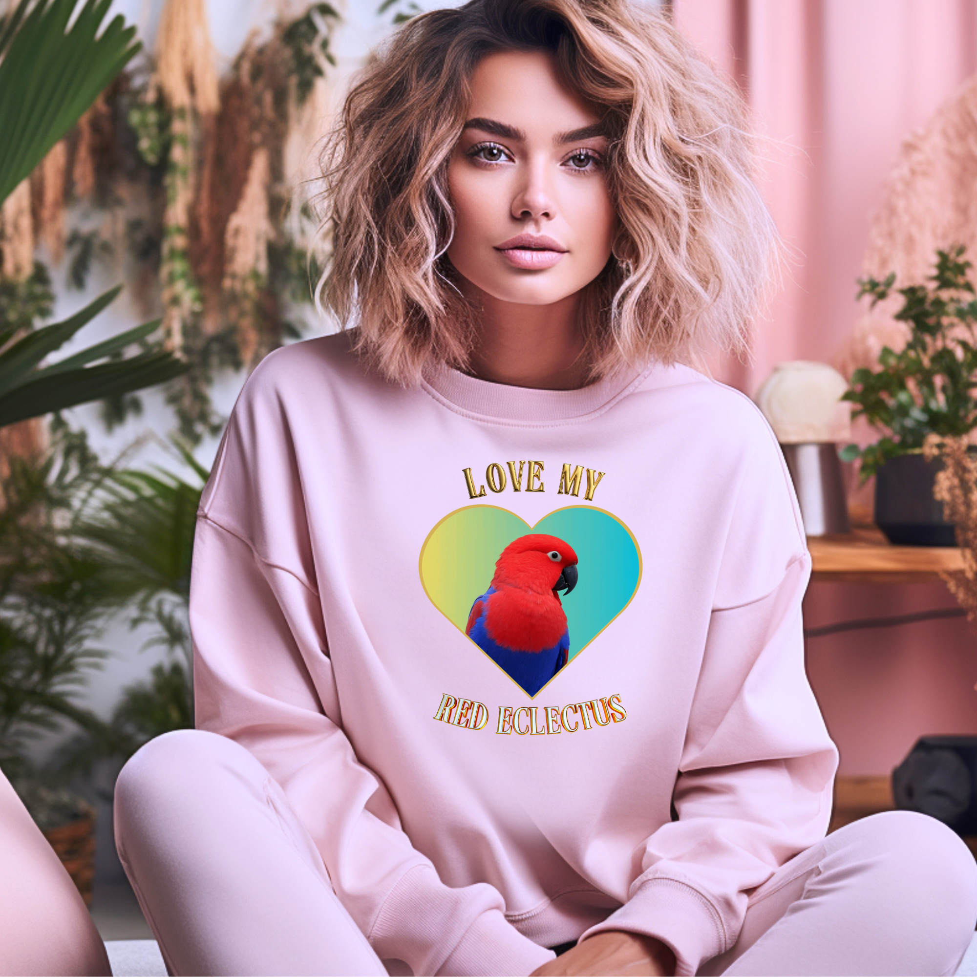 Red Eclectus Sweatshirt