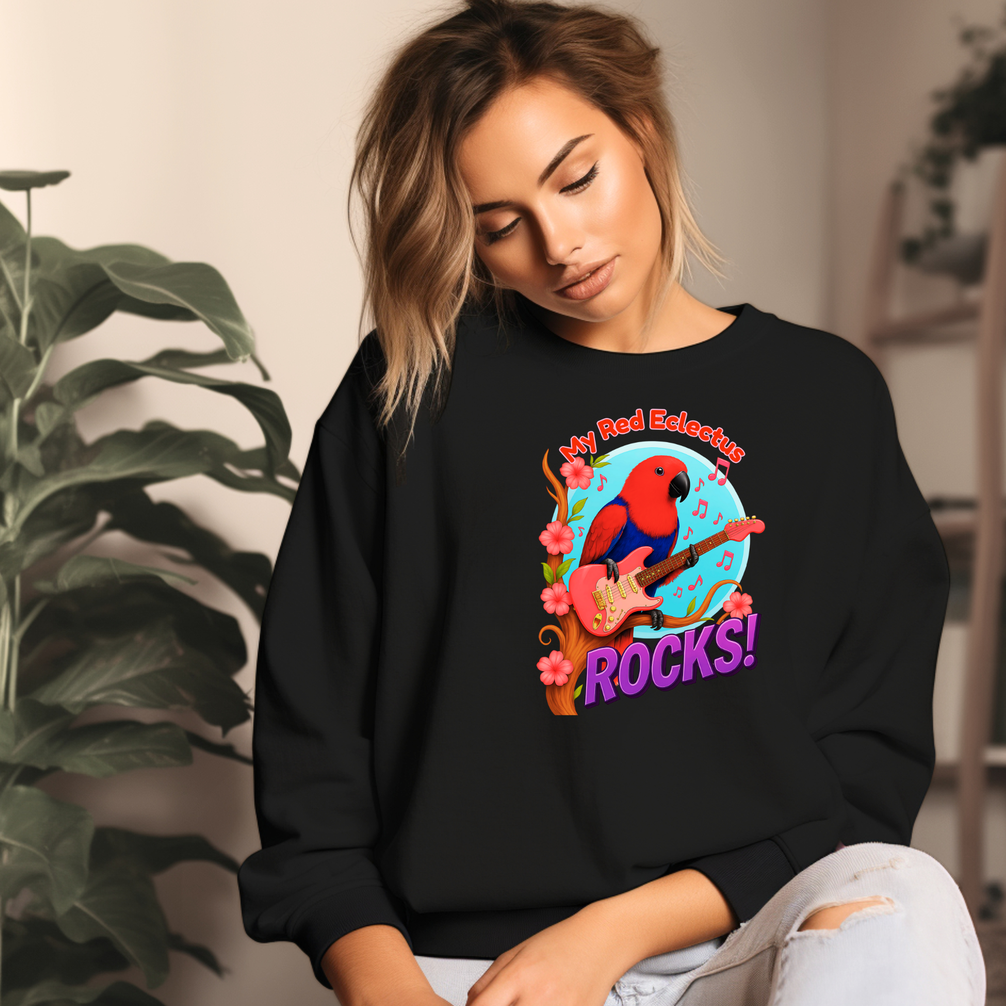 Red Eclectus Sweatshirt