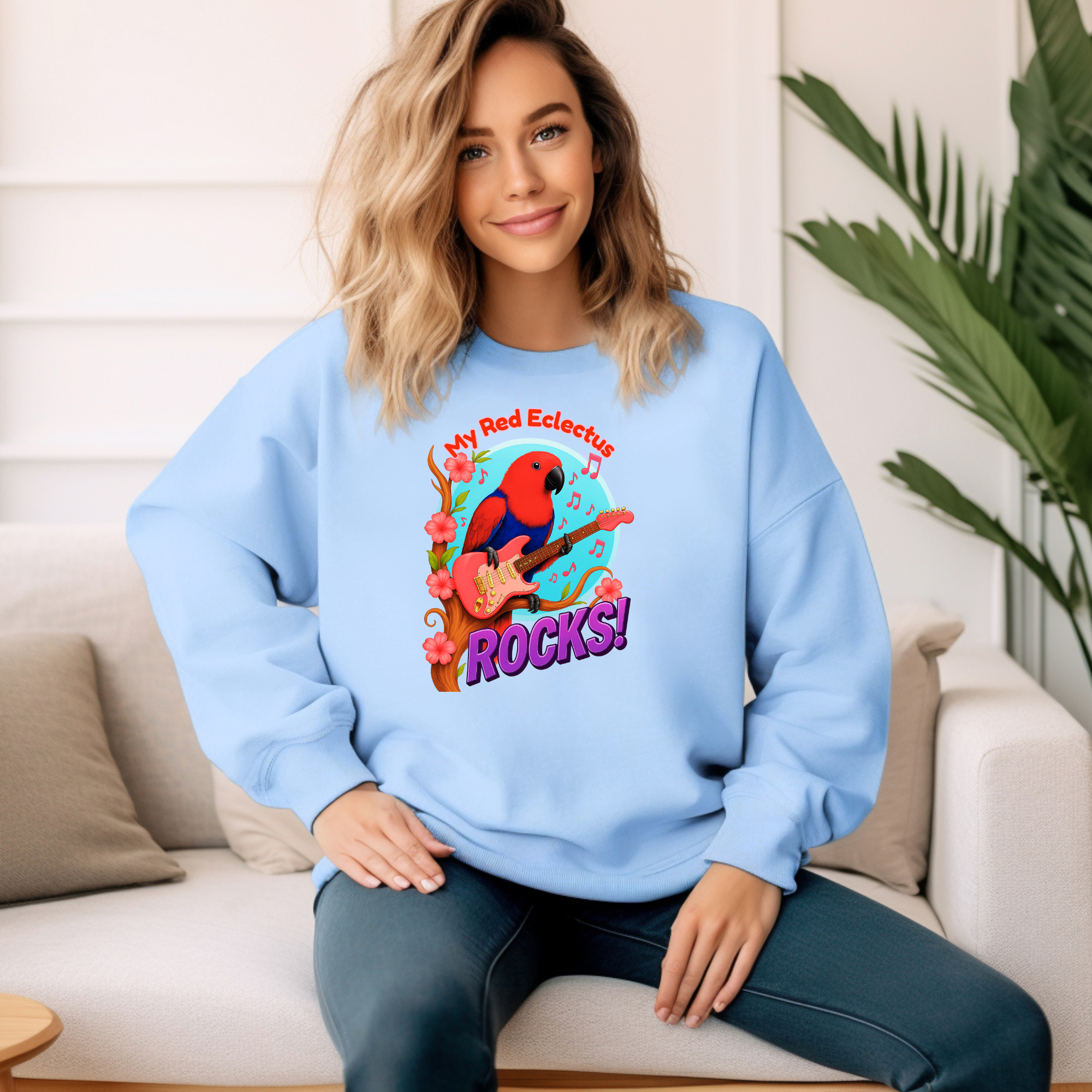 Red Eclectus Sweatshirt
