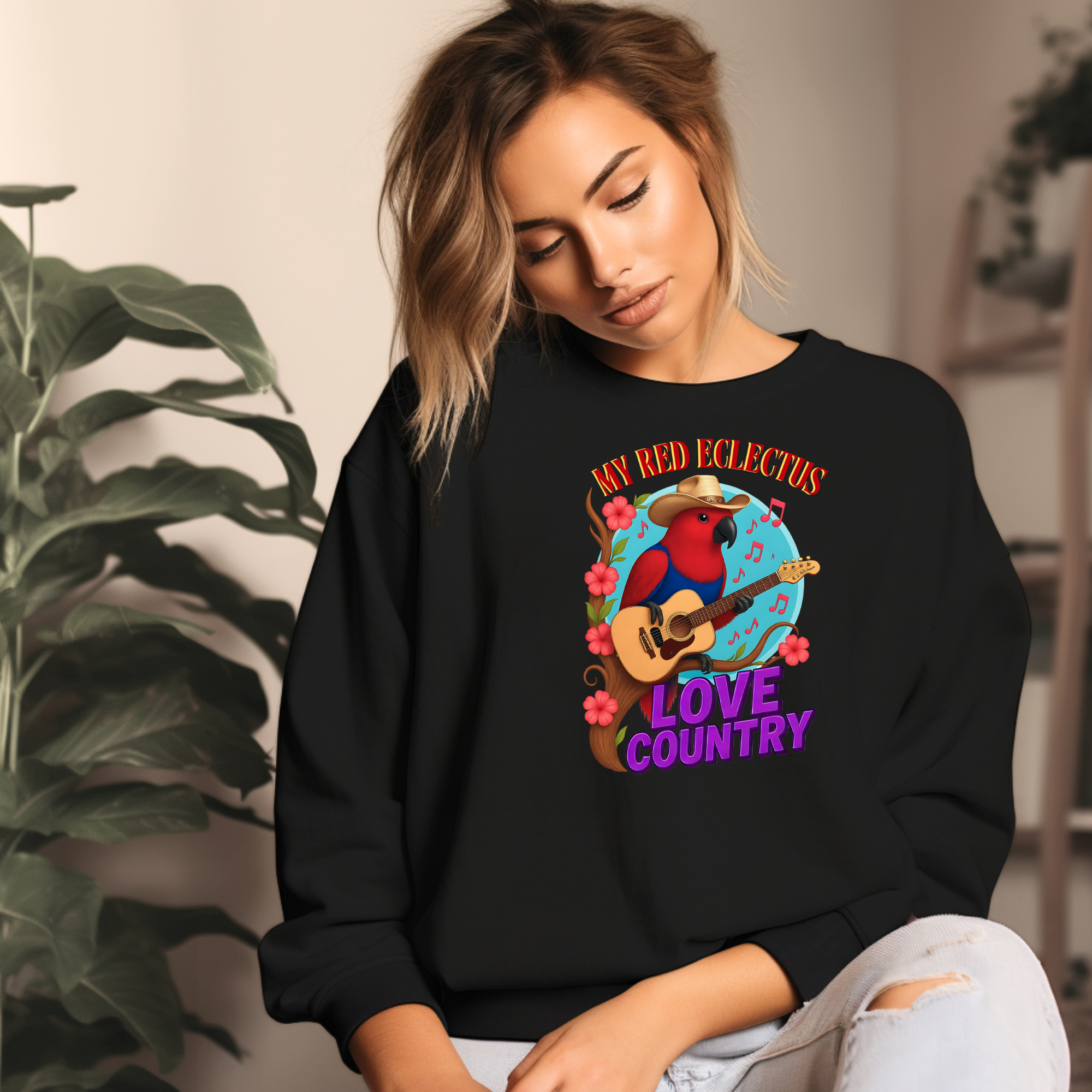 Red Eclectus Sweatshirt