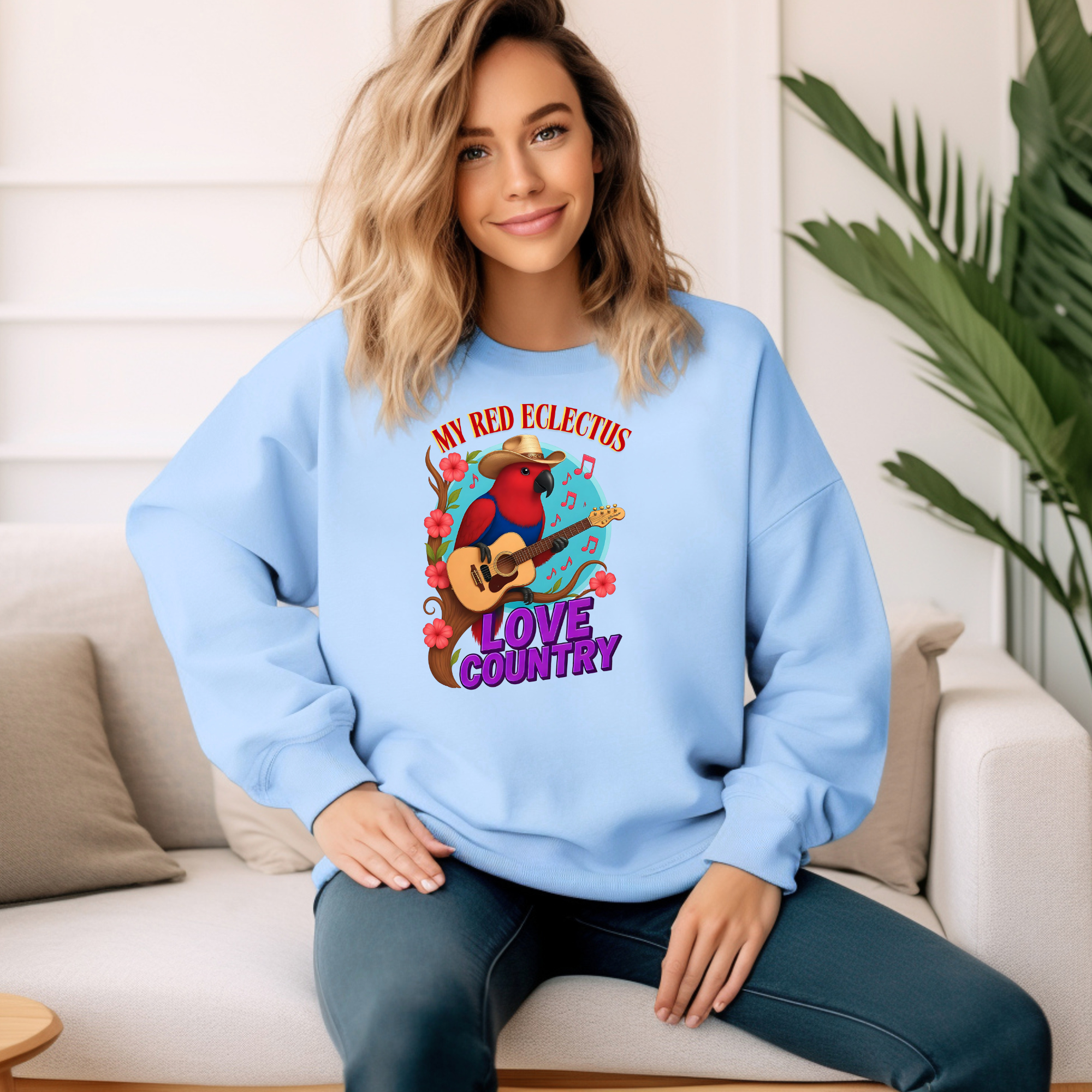 Red Eclectus Sweatshirt