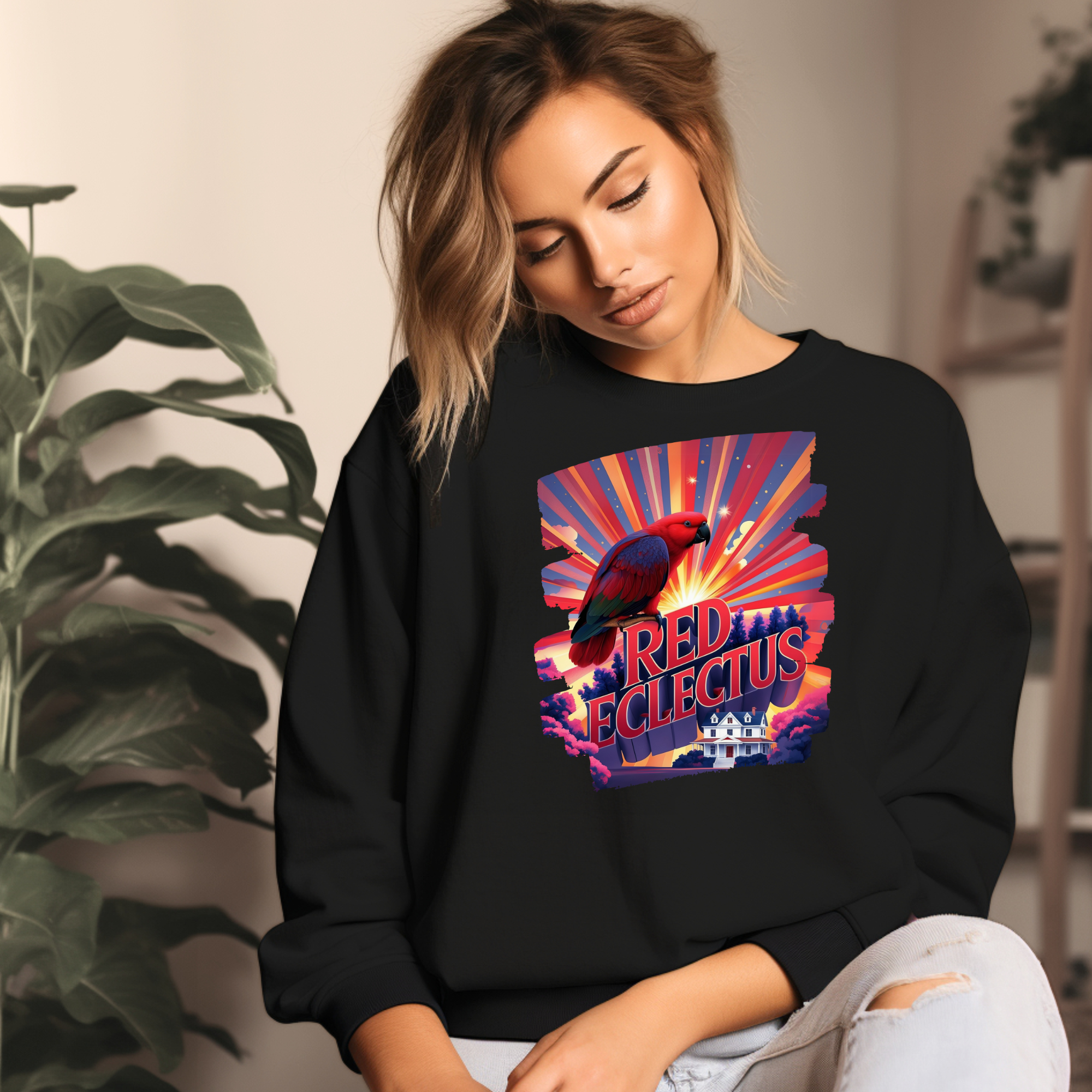 Red Eclectus Sweatshirt