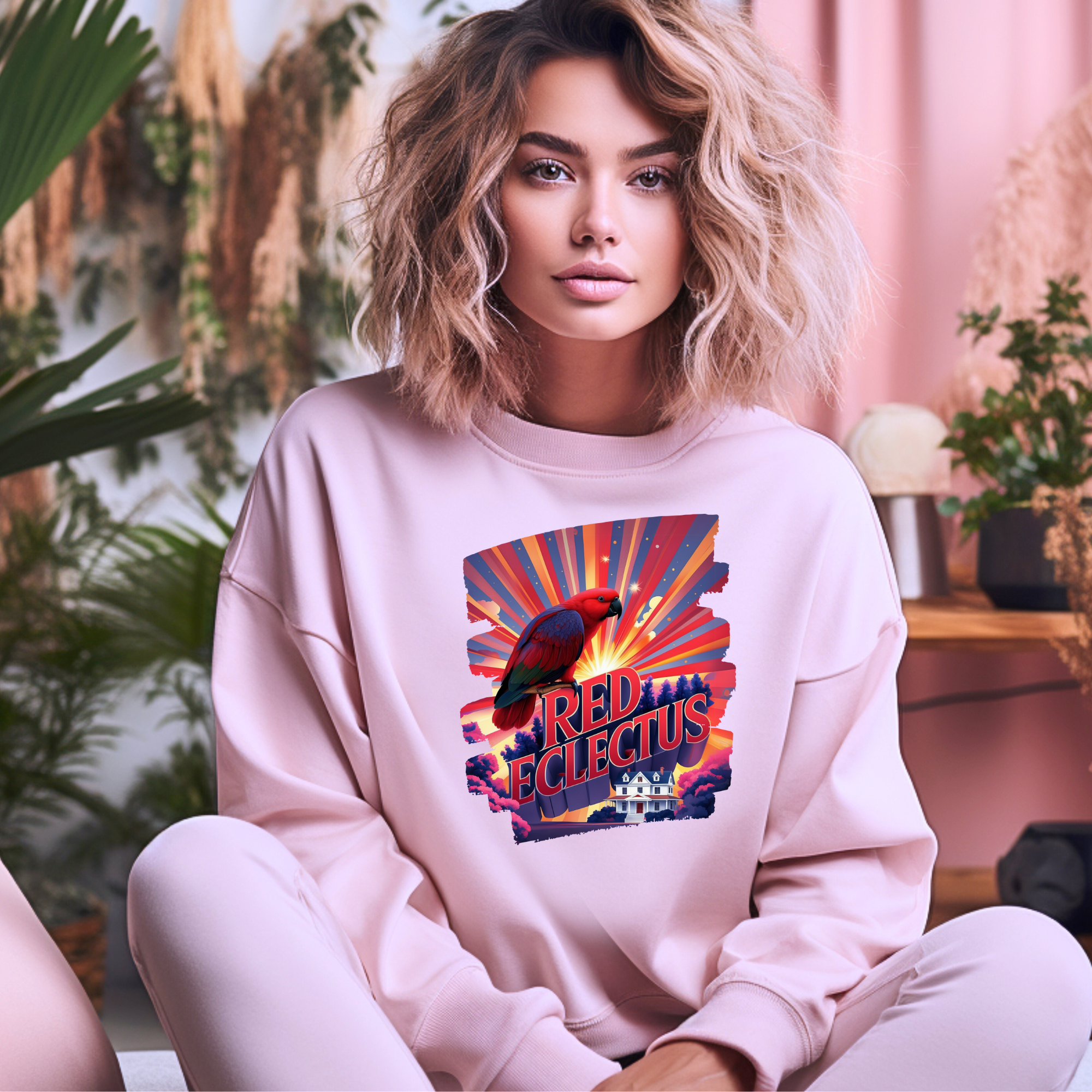 Red Eclectus Sweatshirt