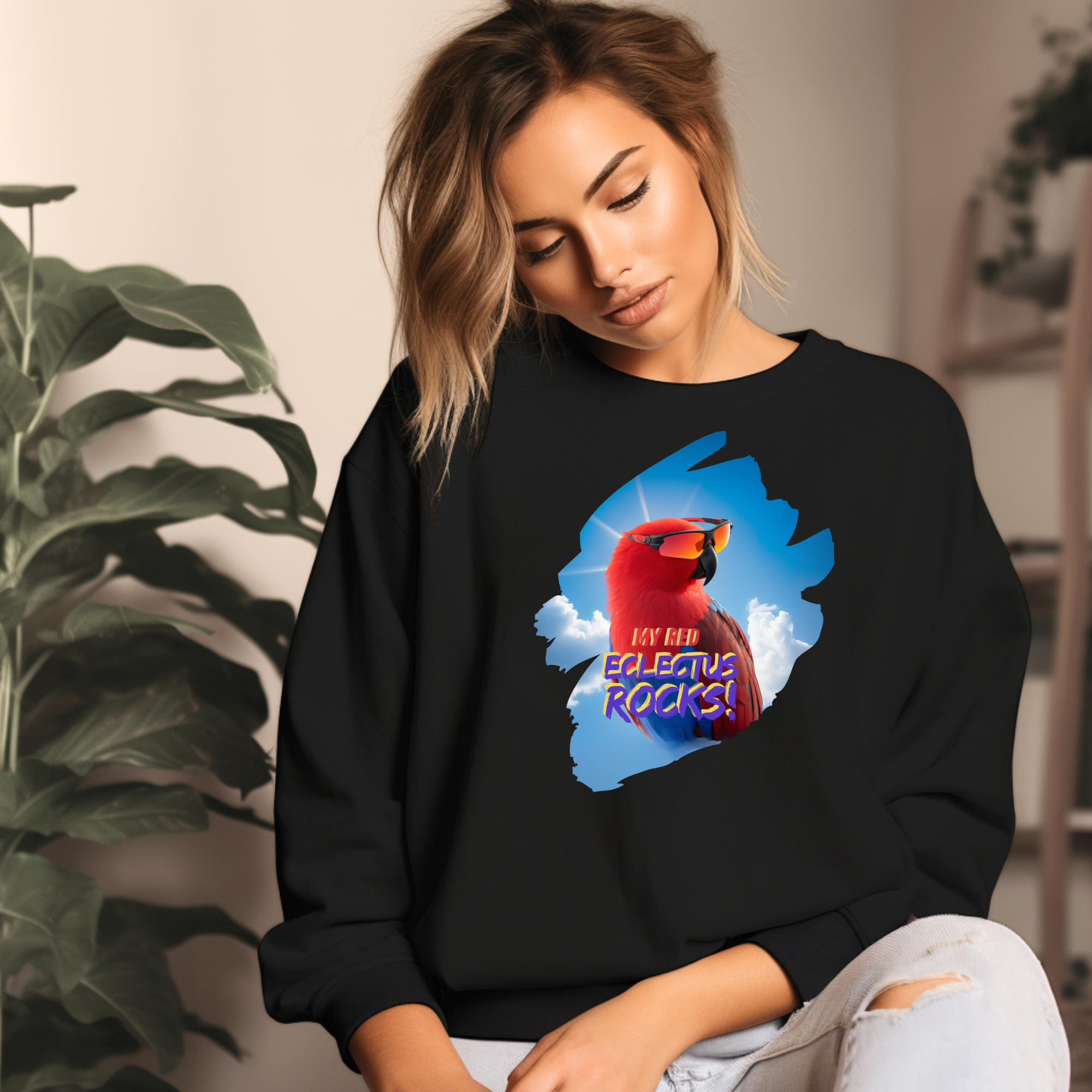 Red Eclectus Sweatshirt