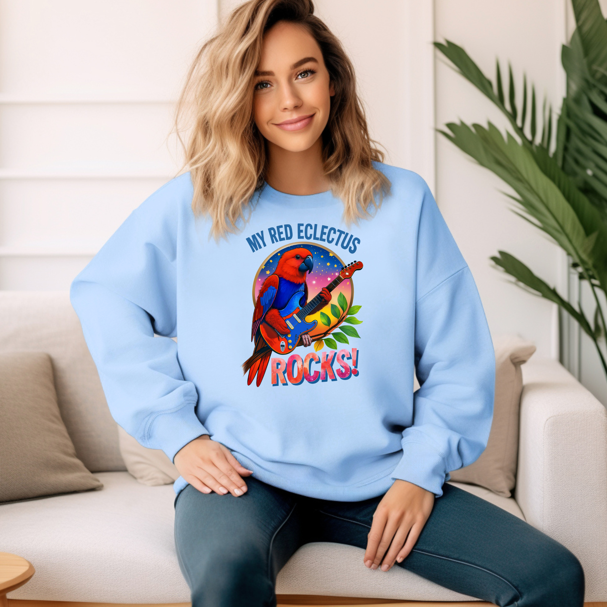Red Eclectus Sweatshirt