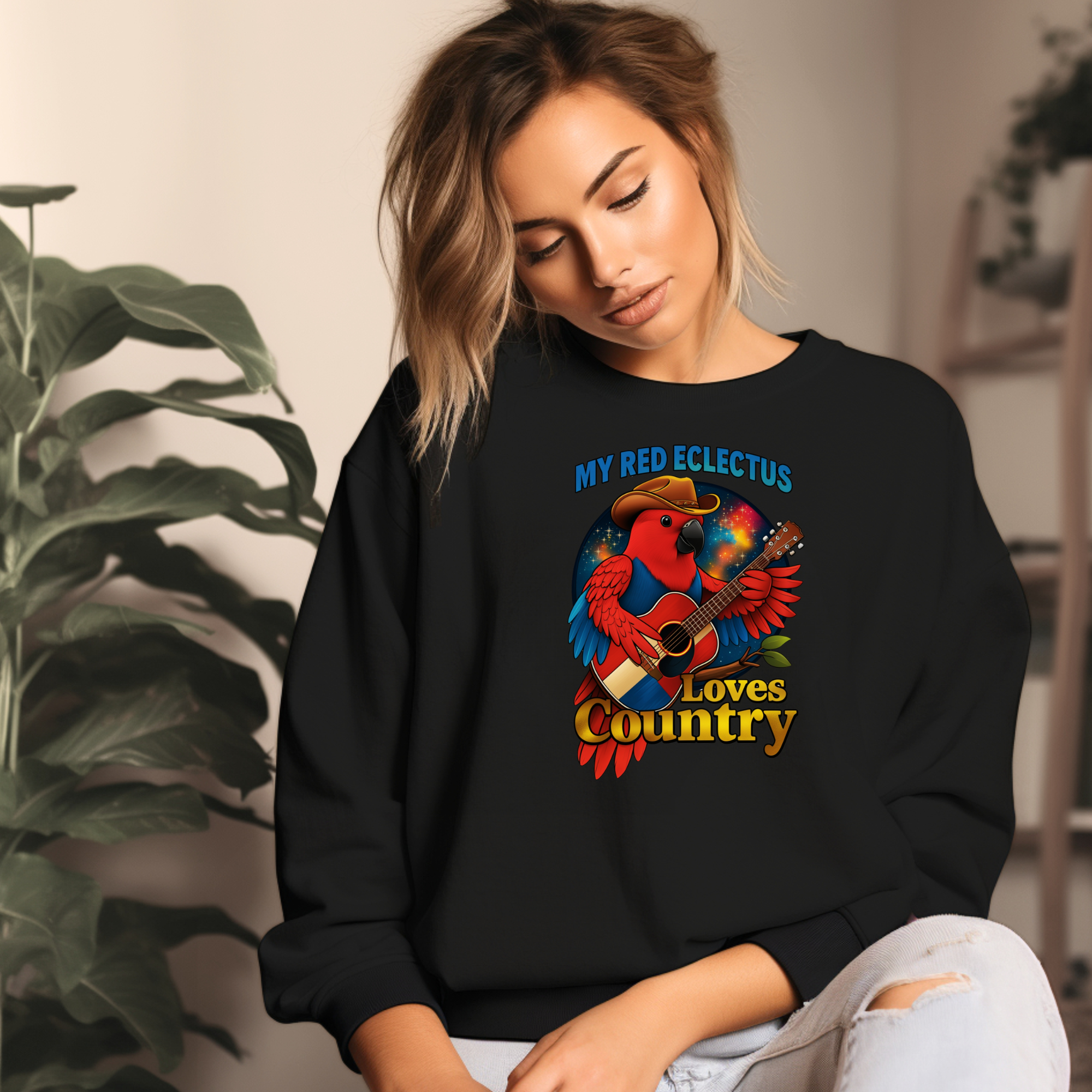 Red Eclectus Sweatshirt