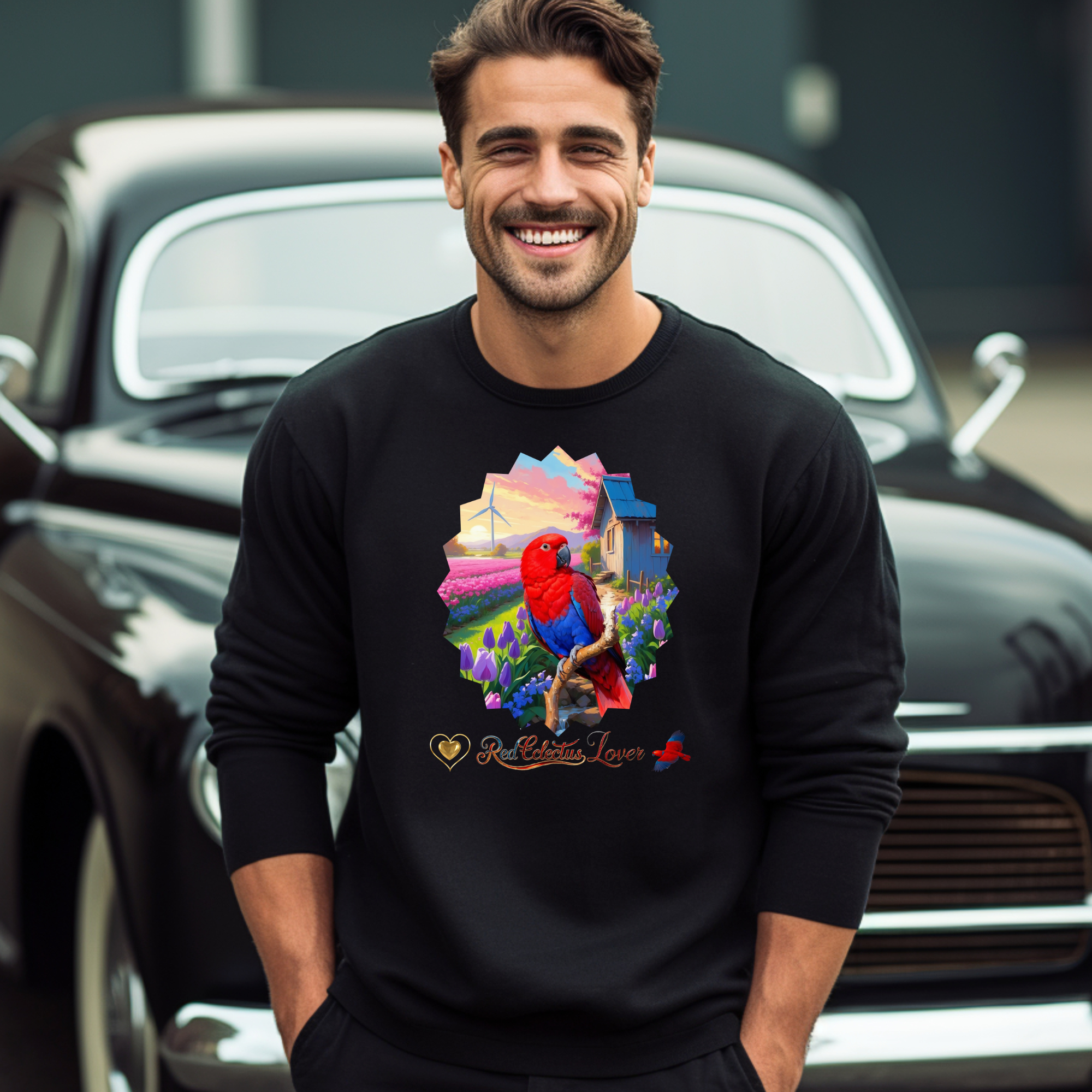 Red Eclectus Sweatshirt