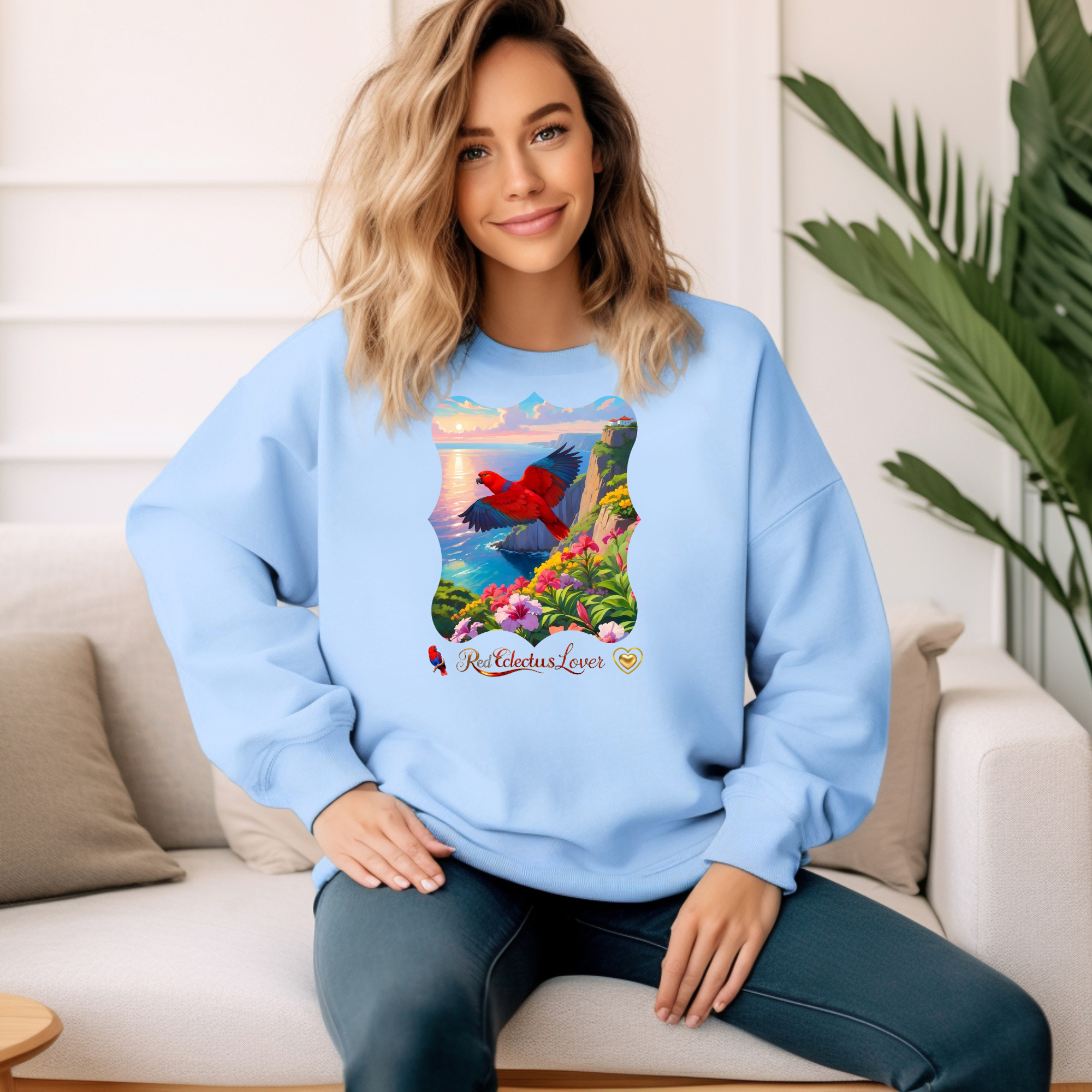Red Eclectus Sweatshirt