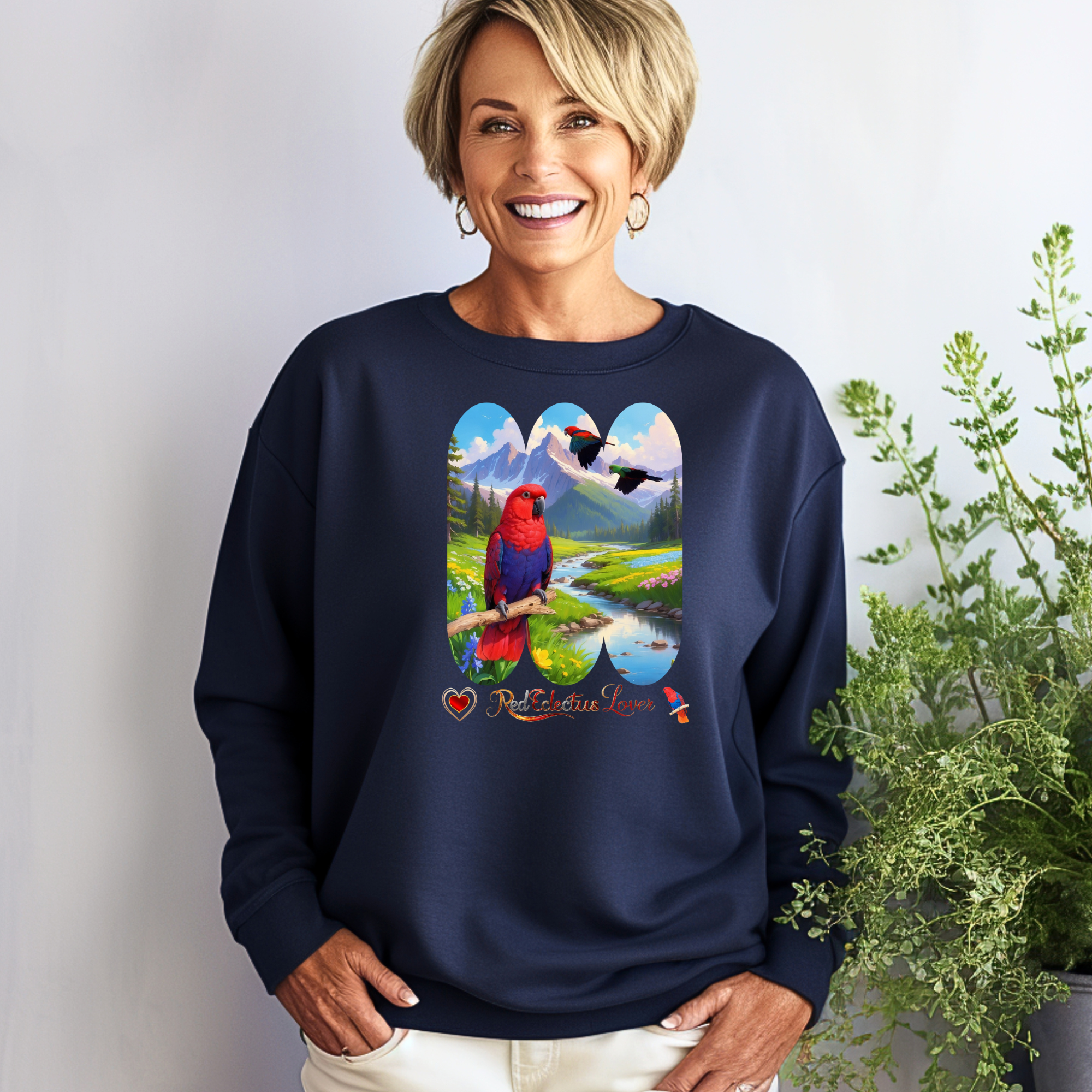 Red Eclectus Sweatshirt