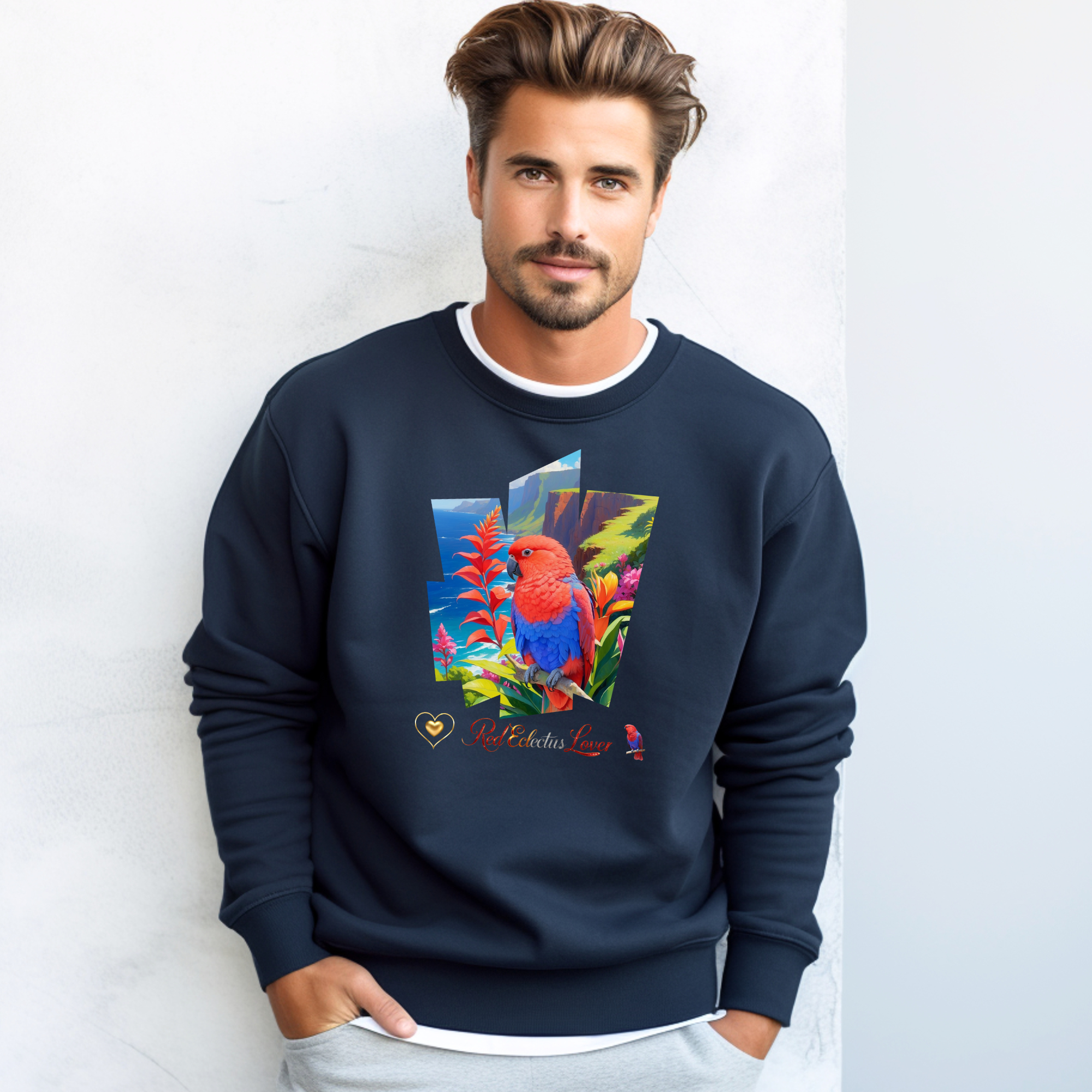 Red Eclectus Sweatshirt