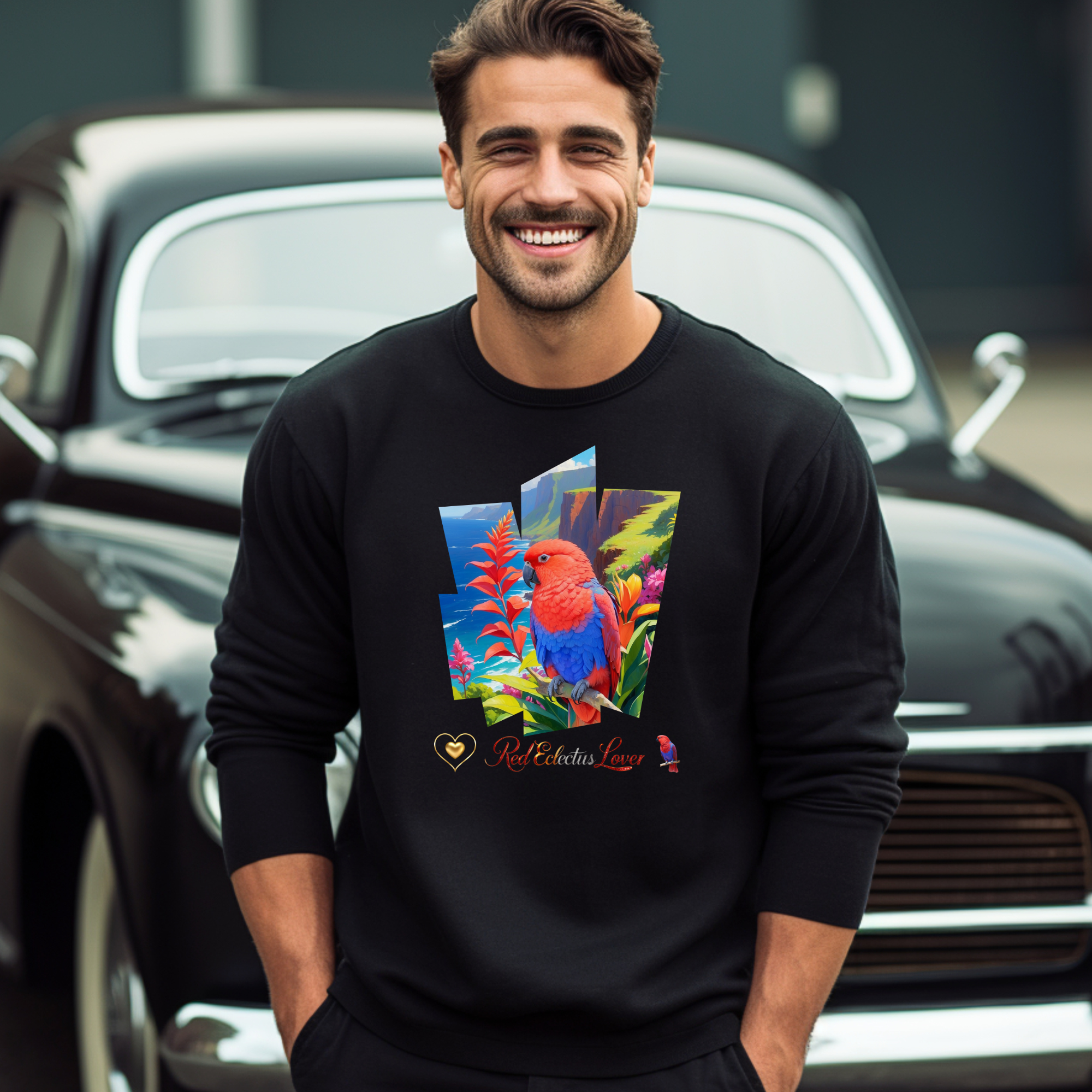 Red Eclectus Sweatshirt