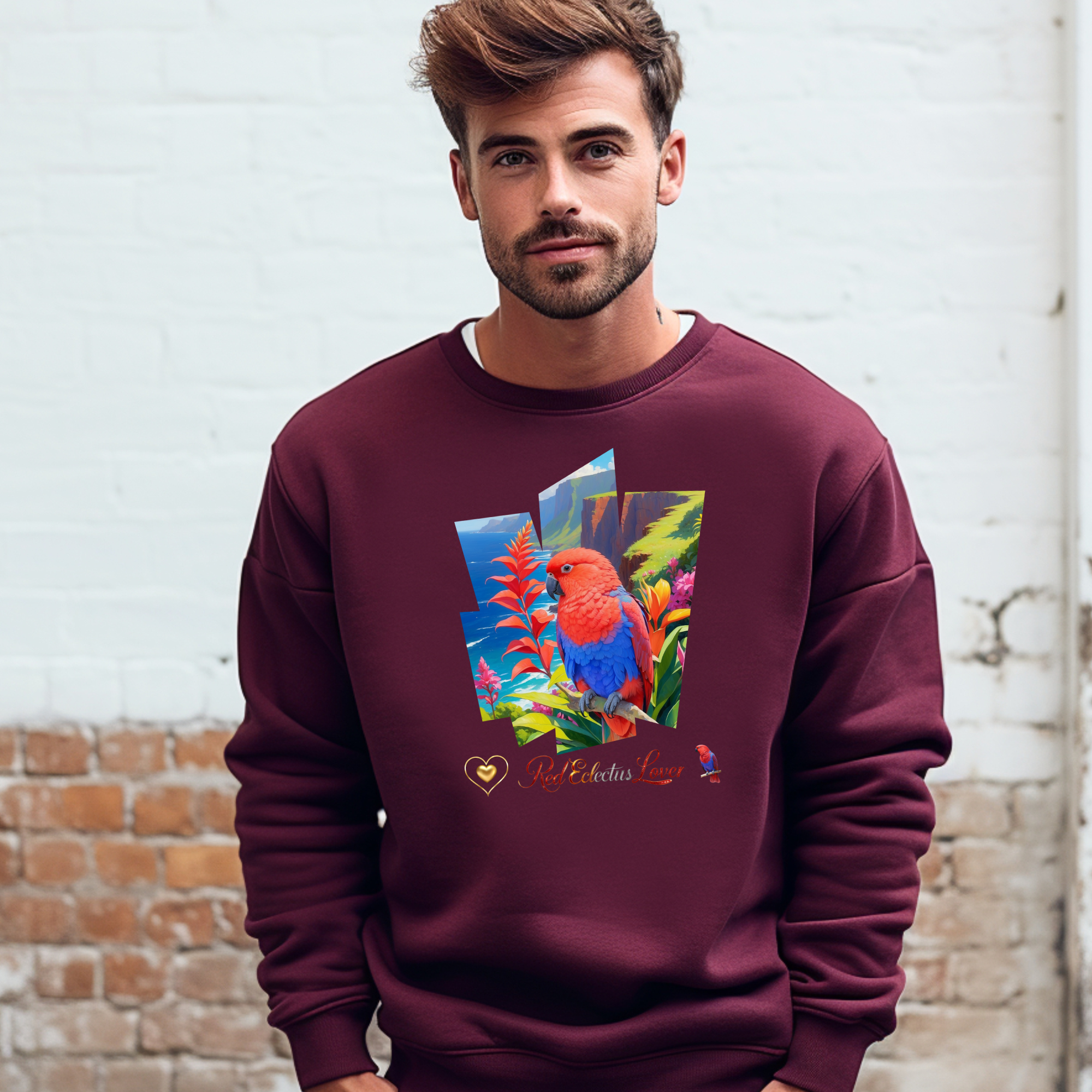 Red Eclectus Sweatshirt