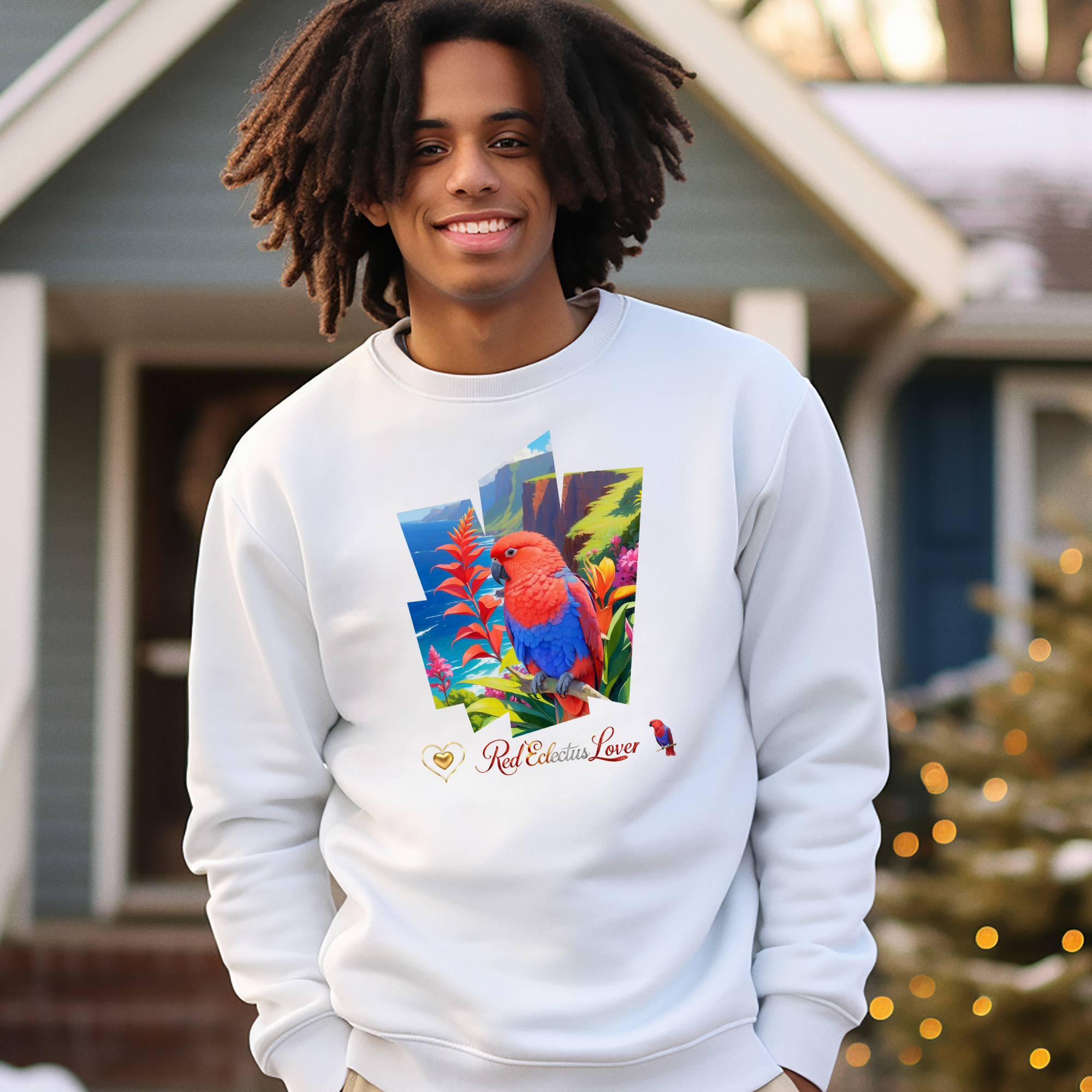 Red Eclectus Sweatshirt