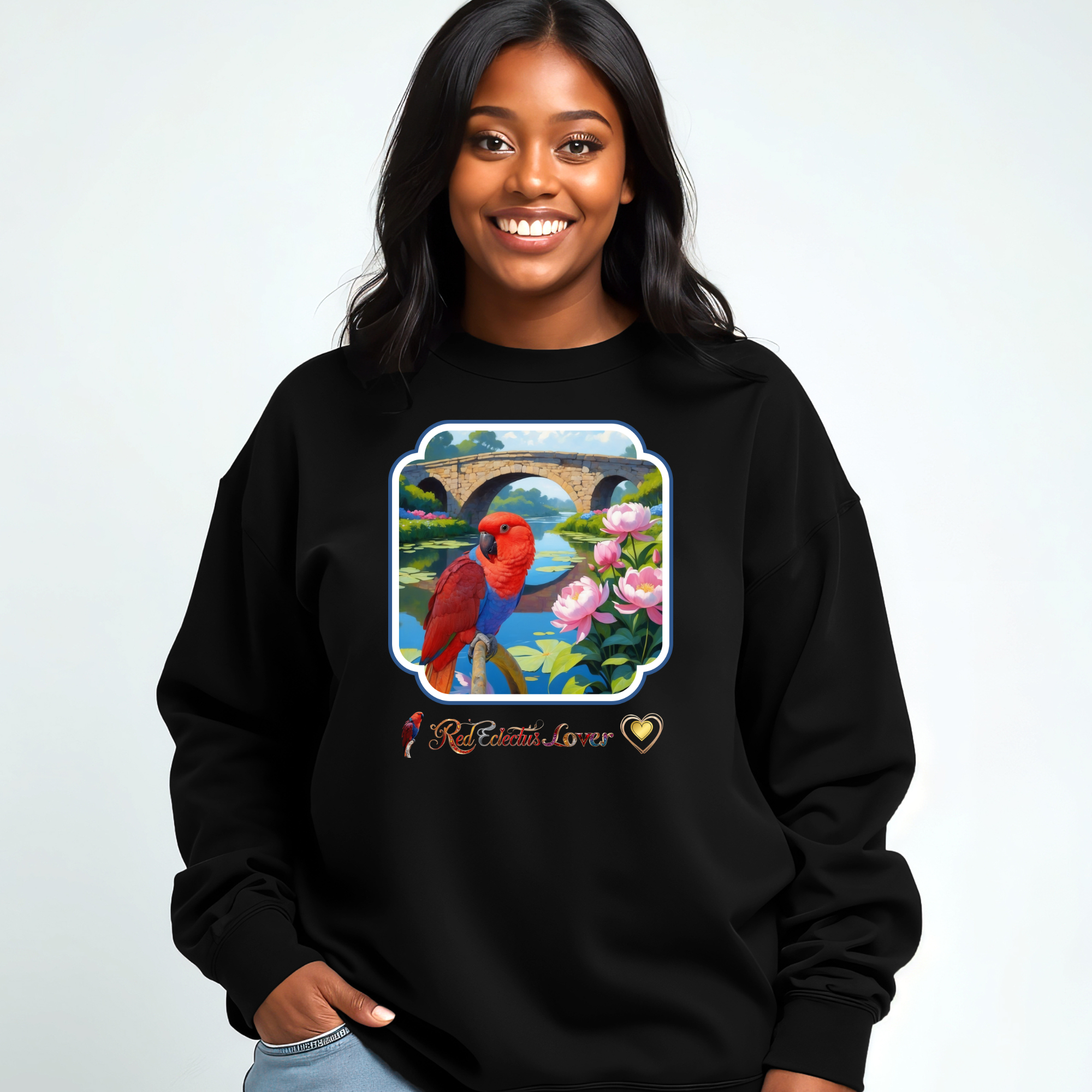 Red Eclectus Sweatshirt