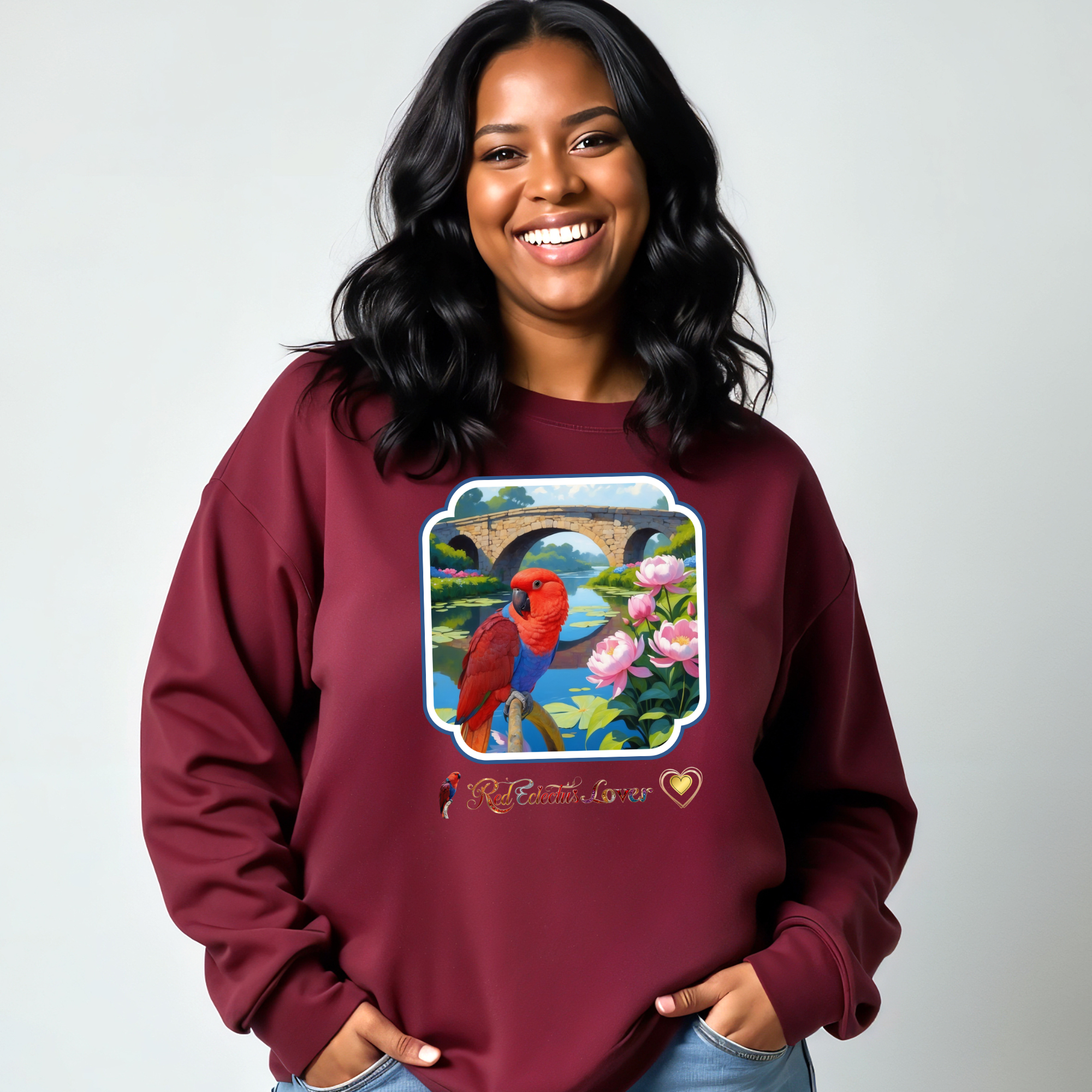 Red Eclectus Sweatshirt