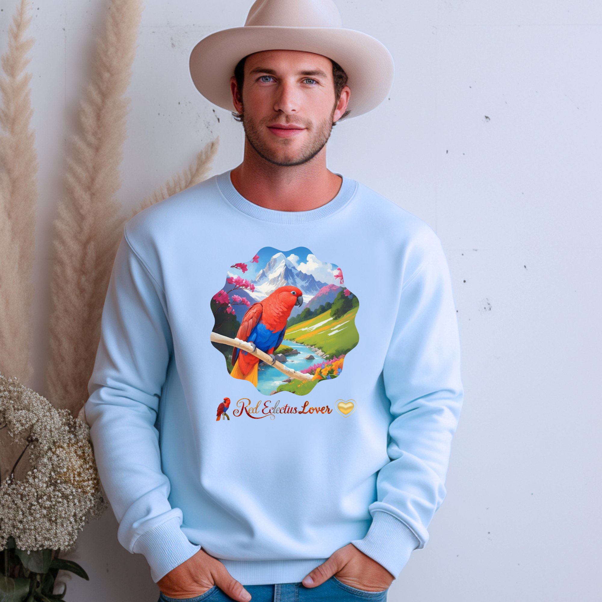 Red Eclectus Sweatshirt