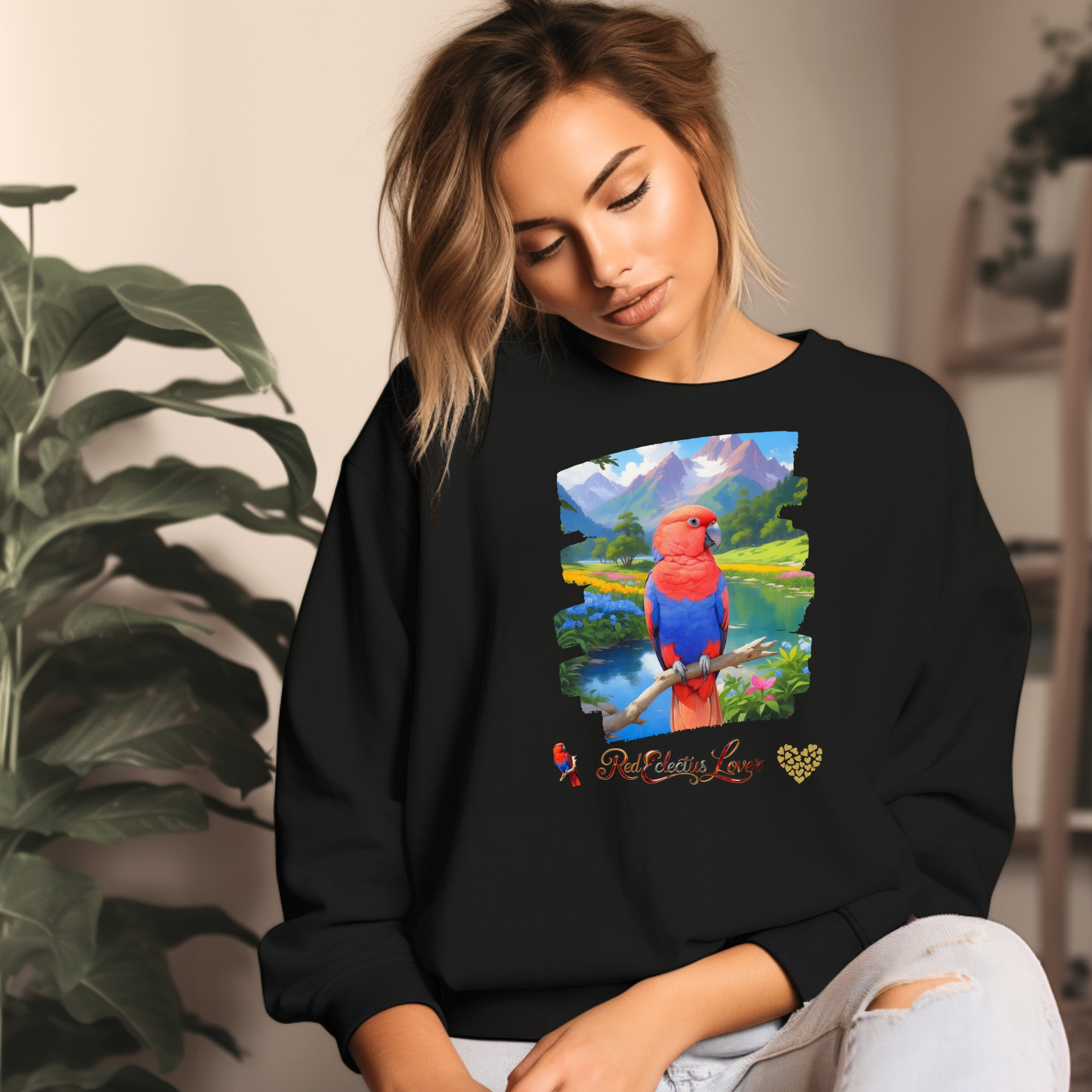 Red Eclectus Sweatshirt