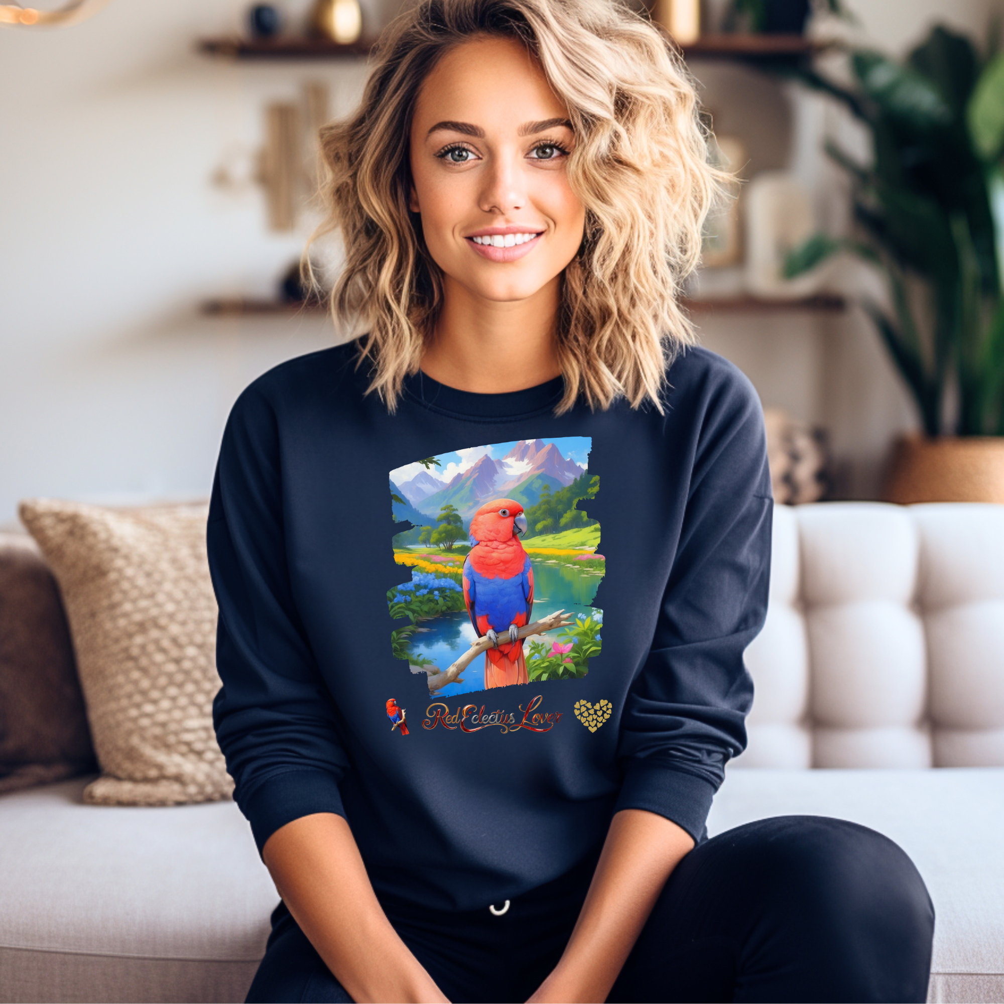 Red Eclectus Sweatshirt