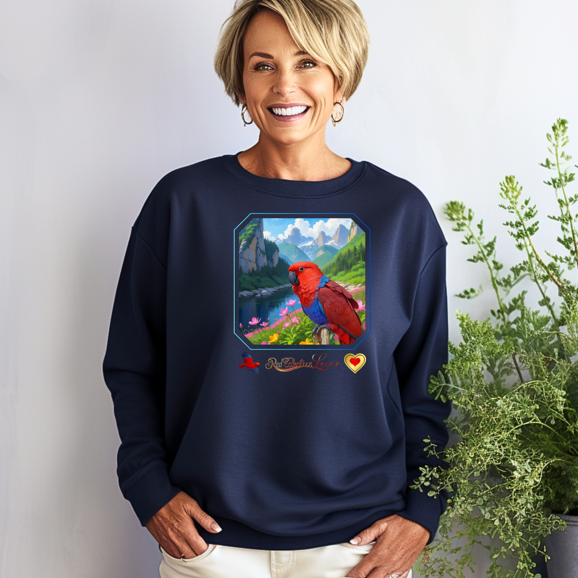 Red Eclectus Sweatshirt