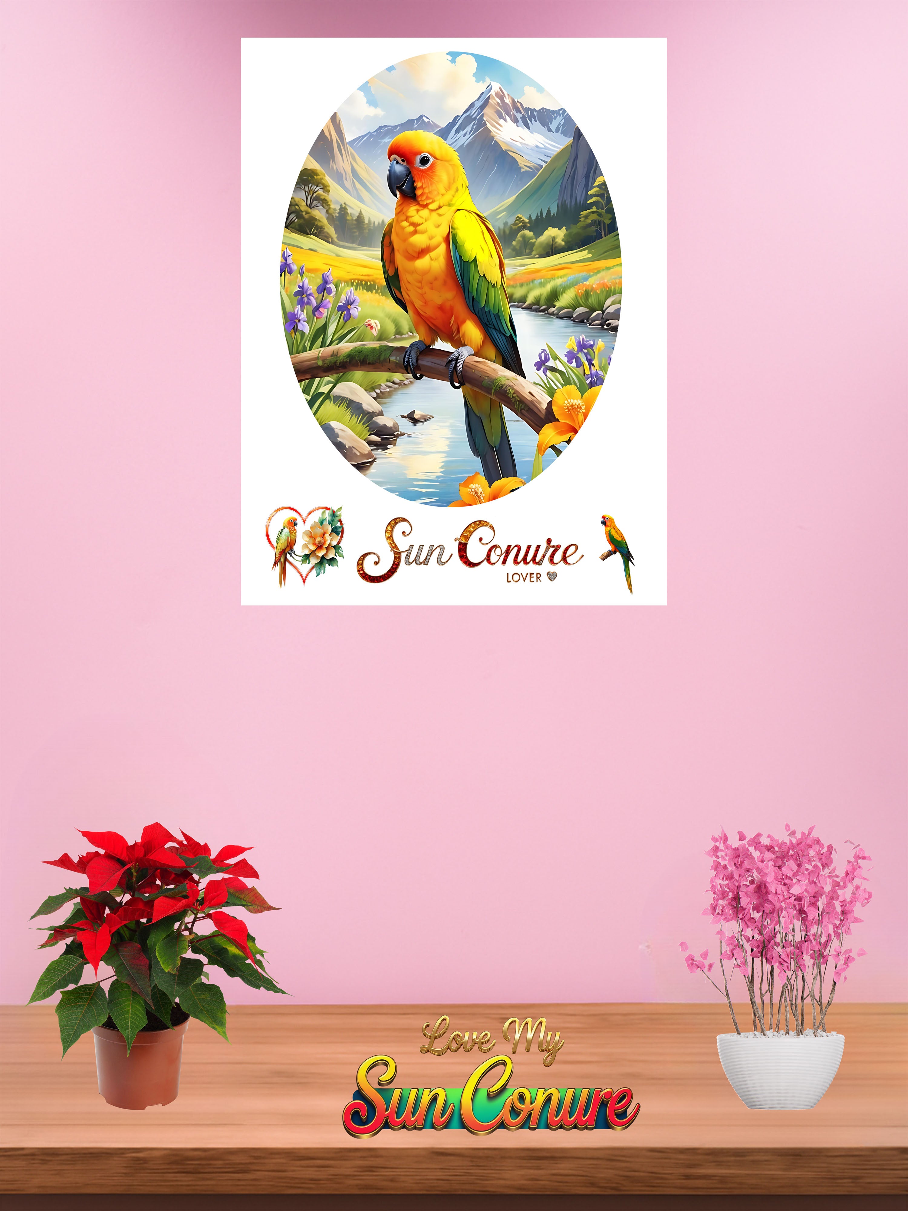 Mountain Sun Conure Lover Wall-Hanging