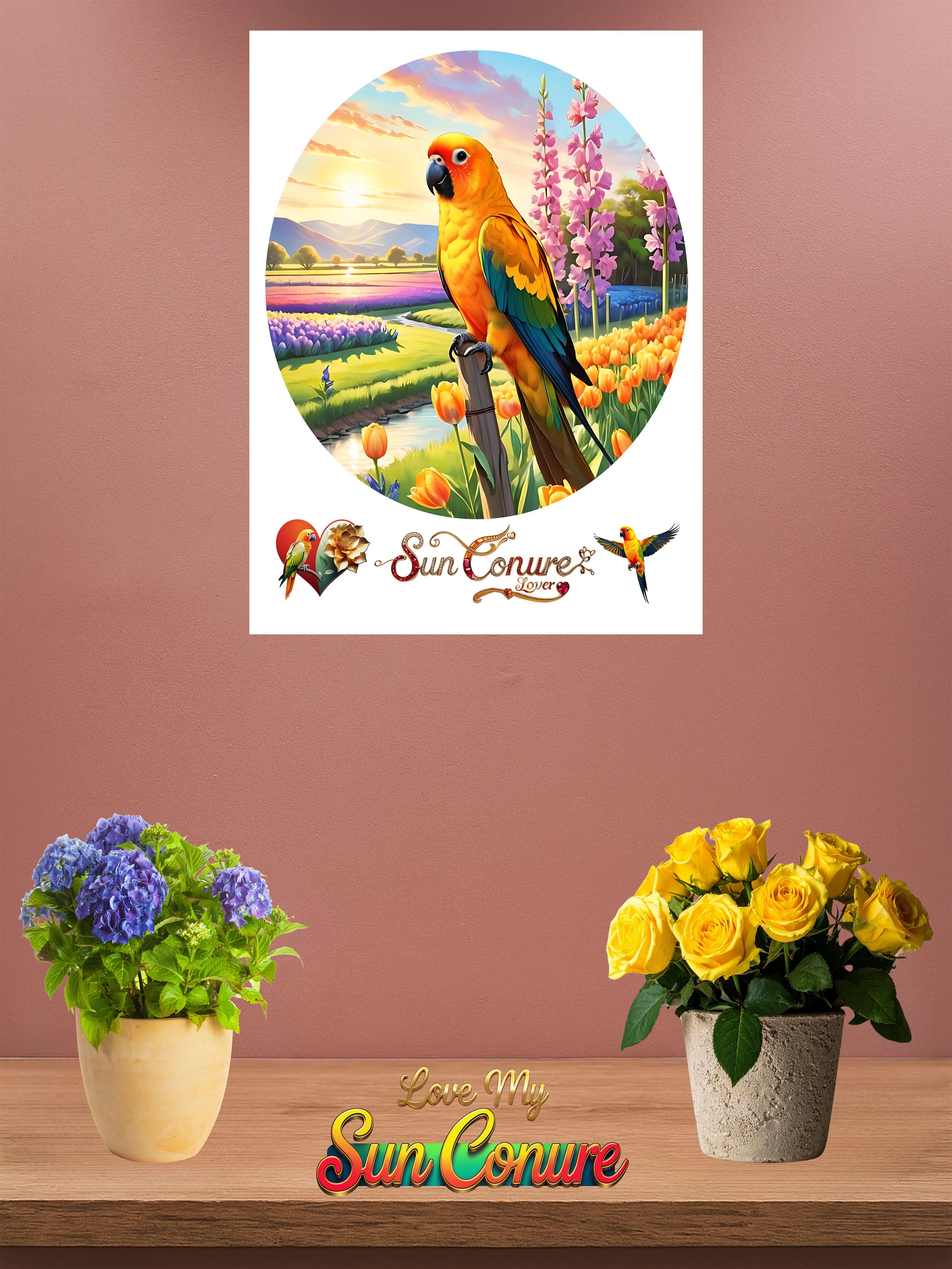 Sun Conure Lover Wall-Hanging